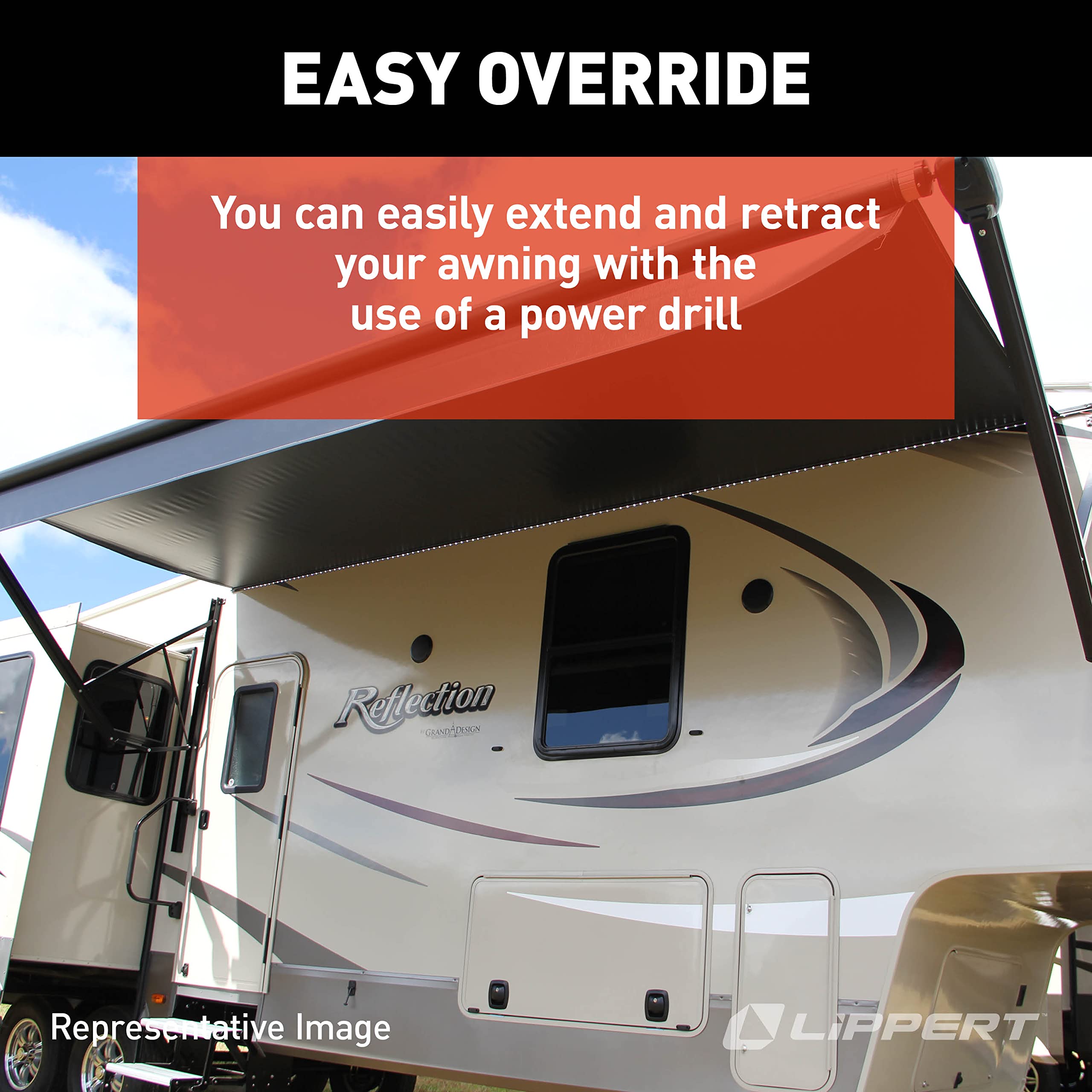 Speaker Head Kit Solera for Awning on 5th Wheel RVs, Travel Trailers and Motorhomes