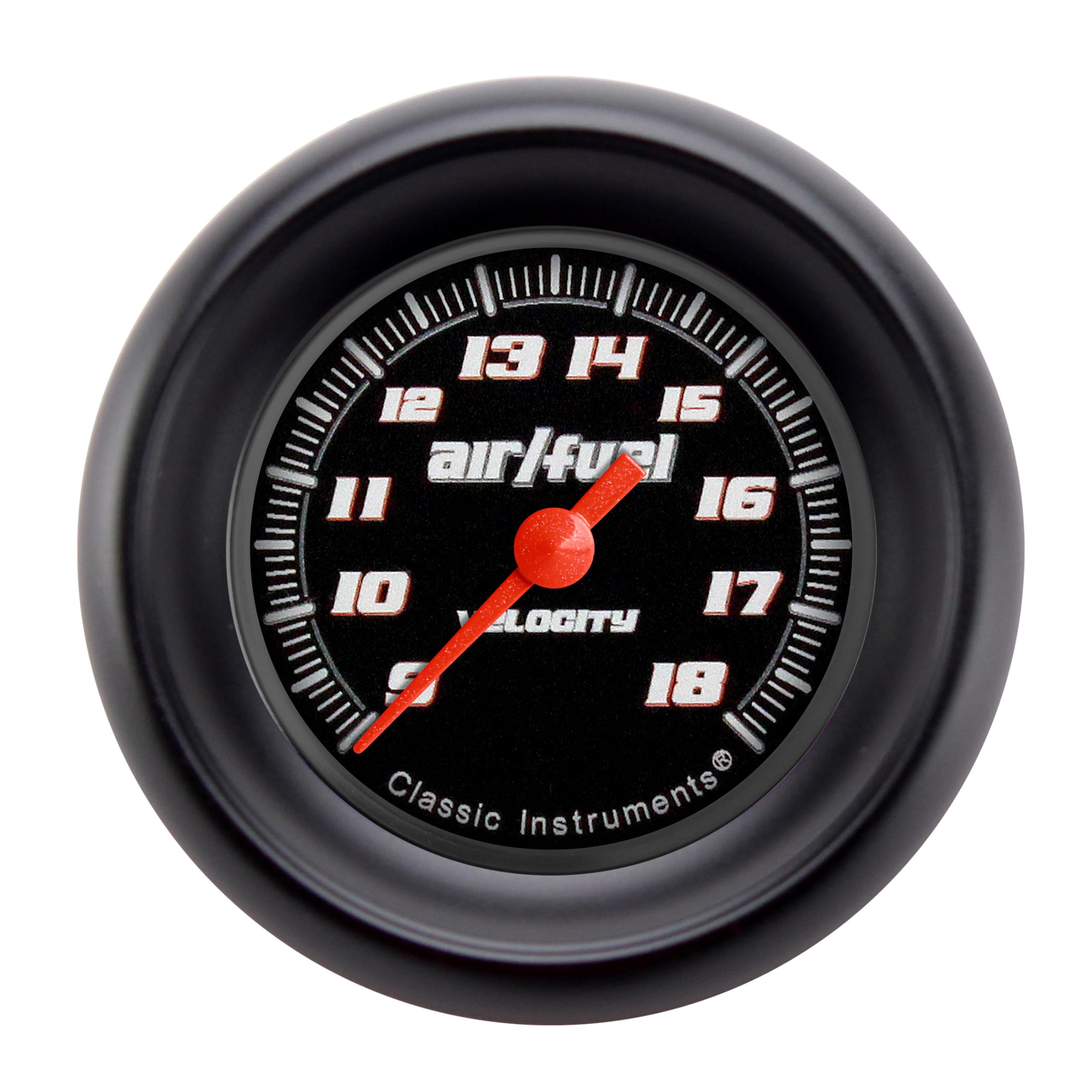 Velocity Black Classic Instruments VS194BBPF 2 1/8" Air Fuel Ratio Gauge