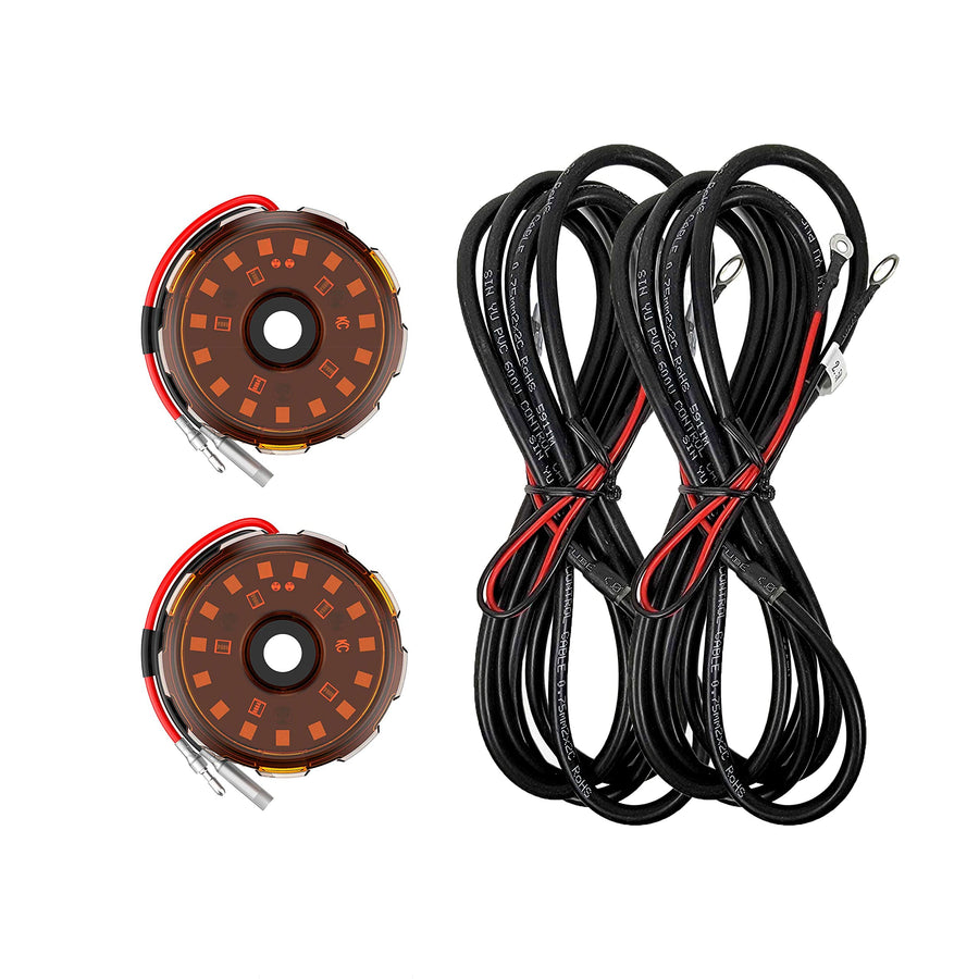 Add-On Two-Light Cyclone V2 Kit - Amber - 2.5 Meters Long