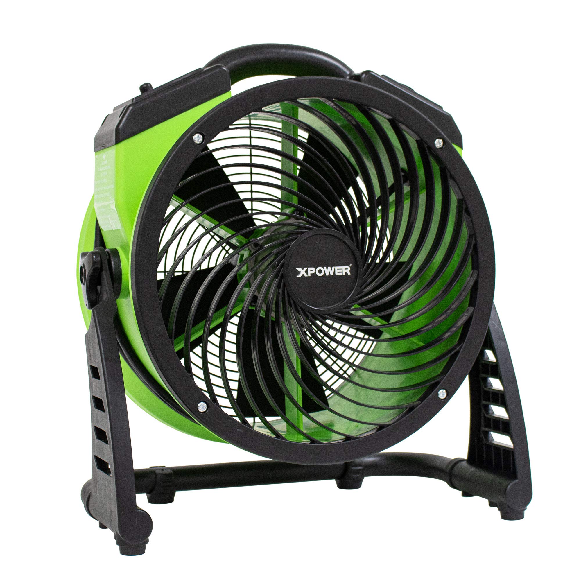 Heavy Duty XPOWER FC-250D DC Motor High Velocity Whole Room Air Mover Air Circulator Utility Floor Fan, Variable Speed, Timer, 13 inch, 1560 CFM