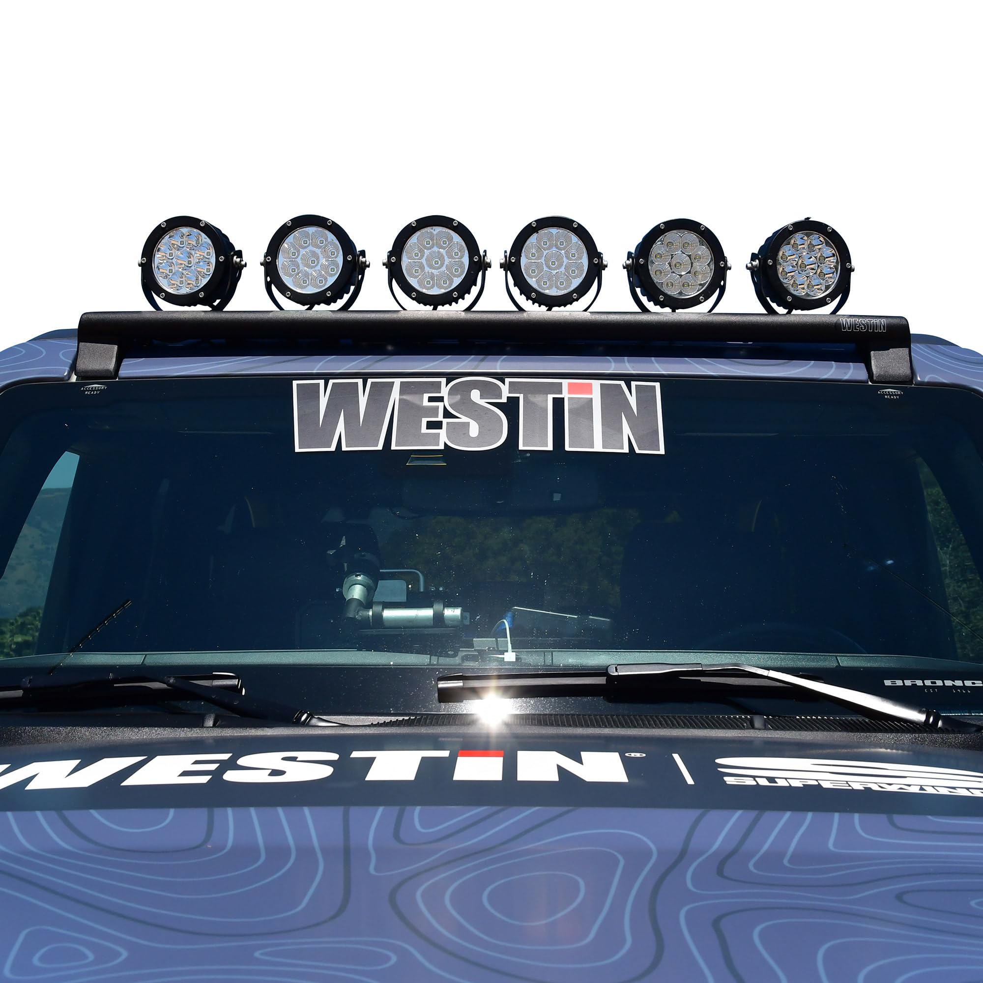 XTS Overhead Light Mount - Tex. Blk Westin 21-23 Ford Bronco (Excl. Bronco Sport) (37-711255)