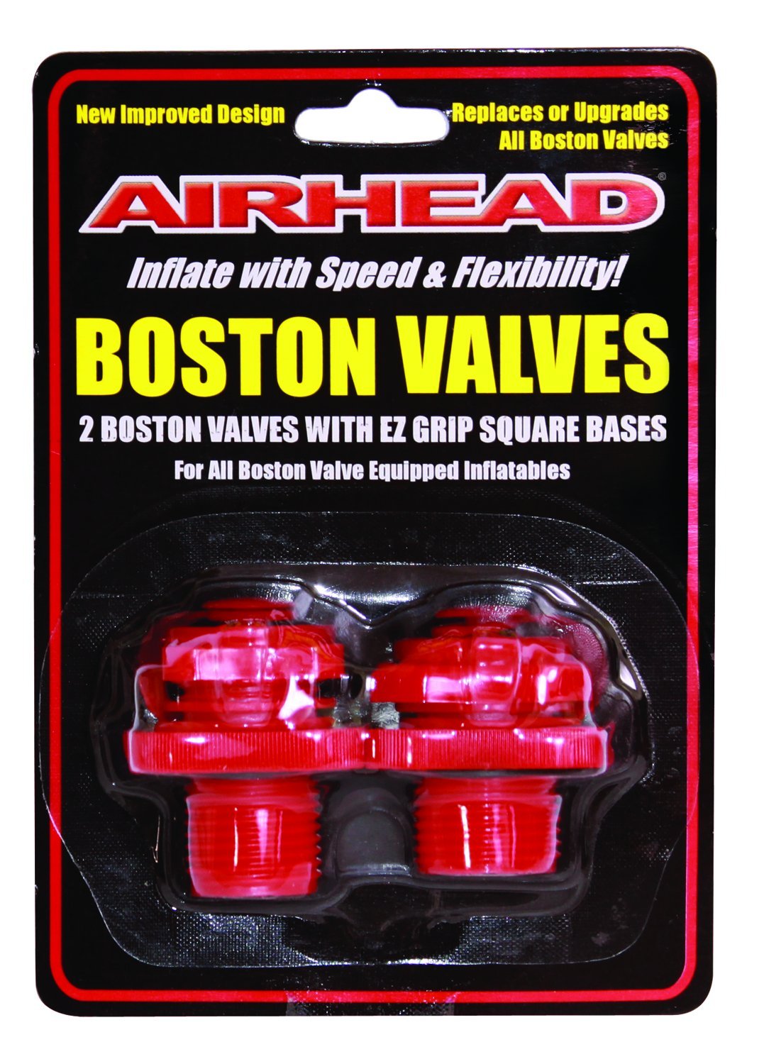 Boston Valve Airhead, Red, One Size (AHBV-2), 2 Count (Pack of 1)