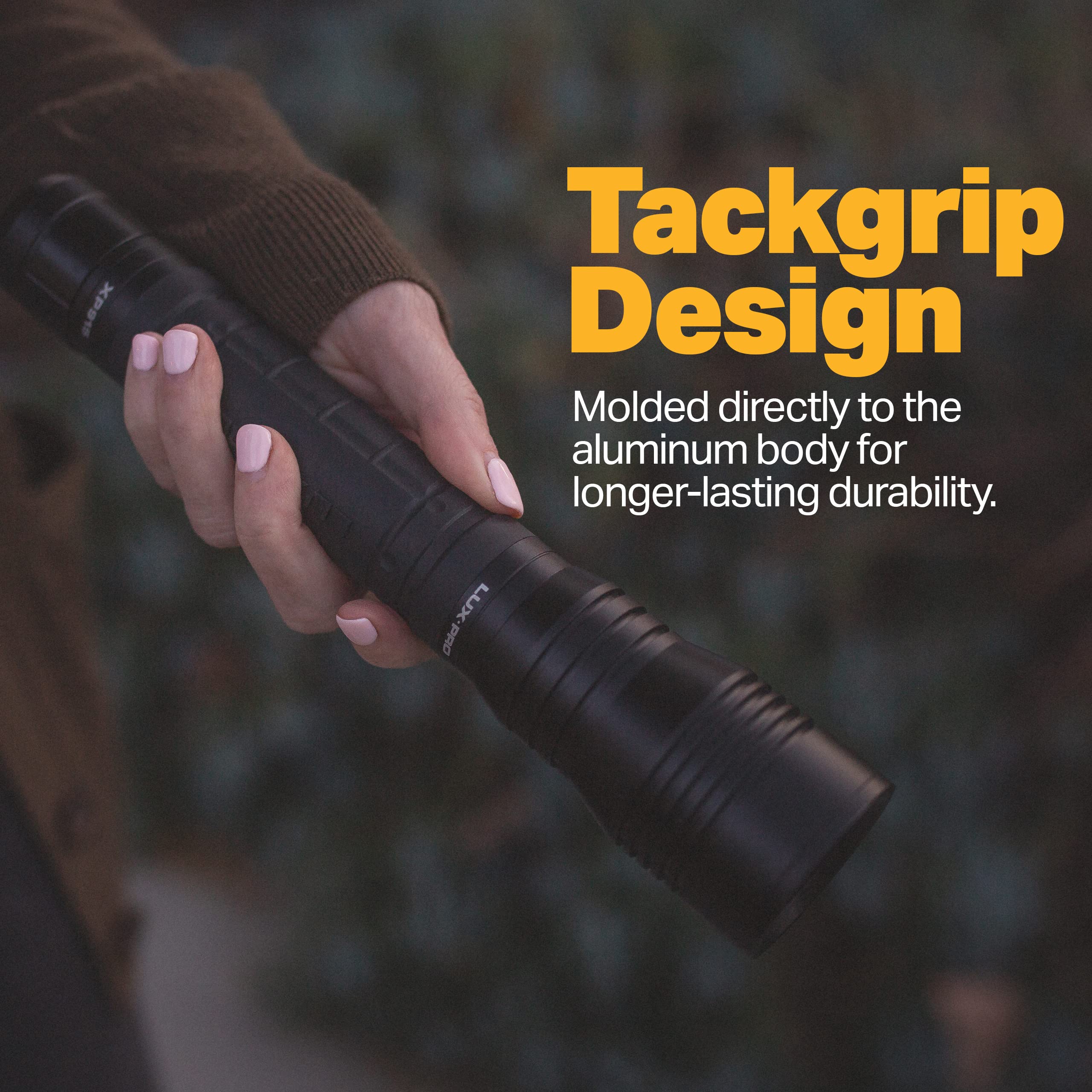 Compact Tactical LUXPRO XP915 Rechargeable 1600 Lumen Flashlight - 18650 Battery