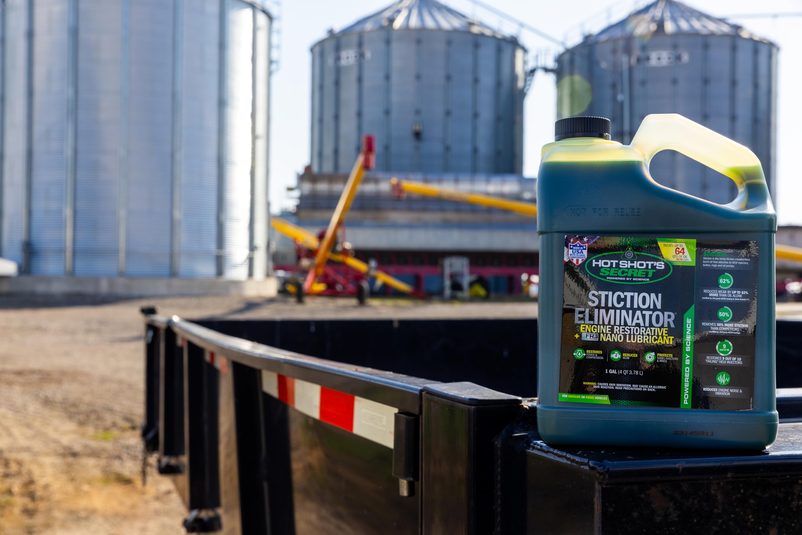 Hot Shot's Secret Stiction Eliminator Original - For All Vehicles, Gas & Diesel Oil Additive, Reduces Wear, Restores Power & Protects Injectors, Eliminates Injector Stiction, 5 Gallons