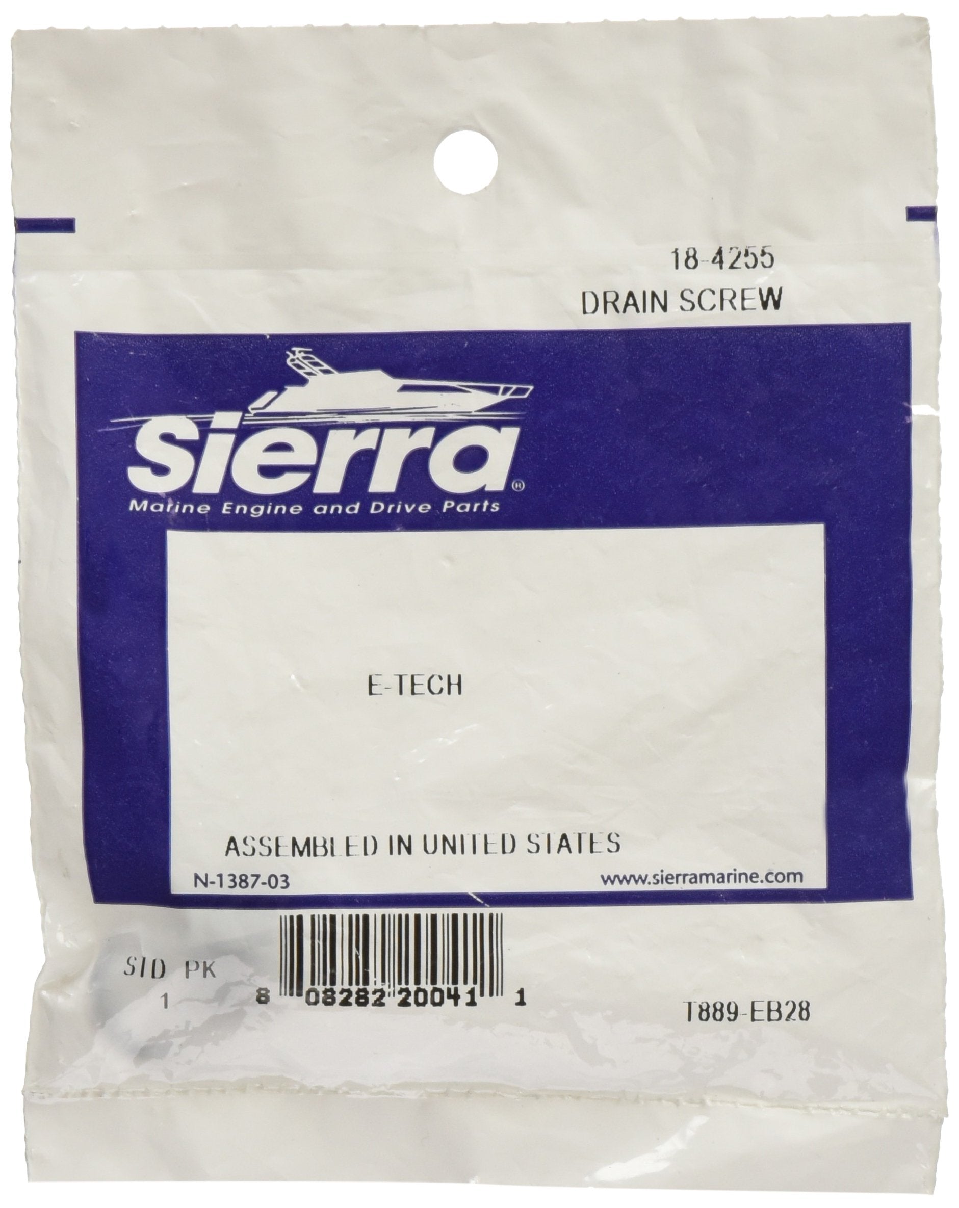 E-Tec Drain Screw, Sierra International, 18-4255