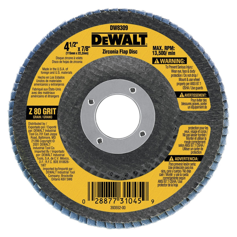 36-Grit 4-In. Zirconia Flap Disc