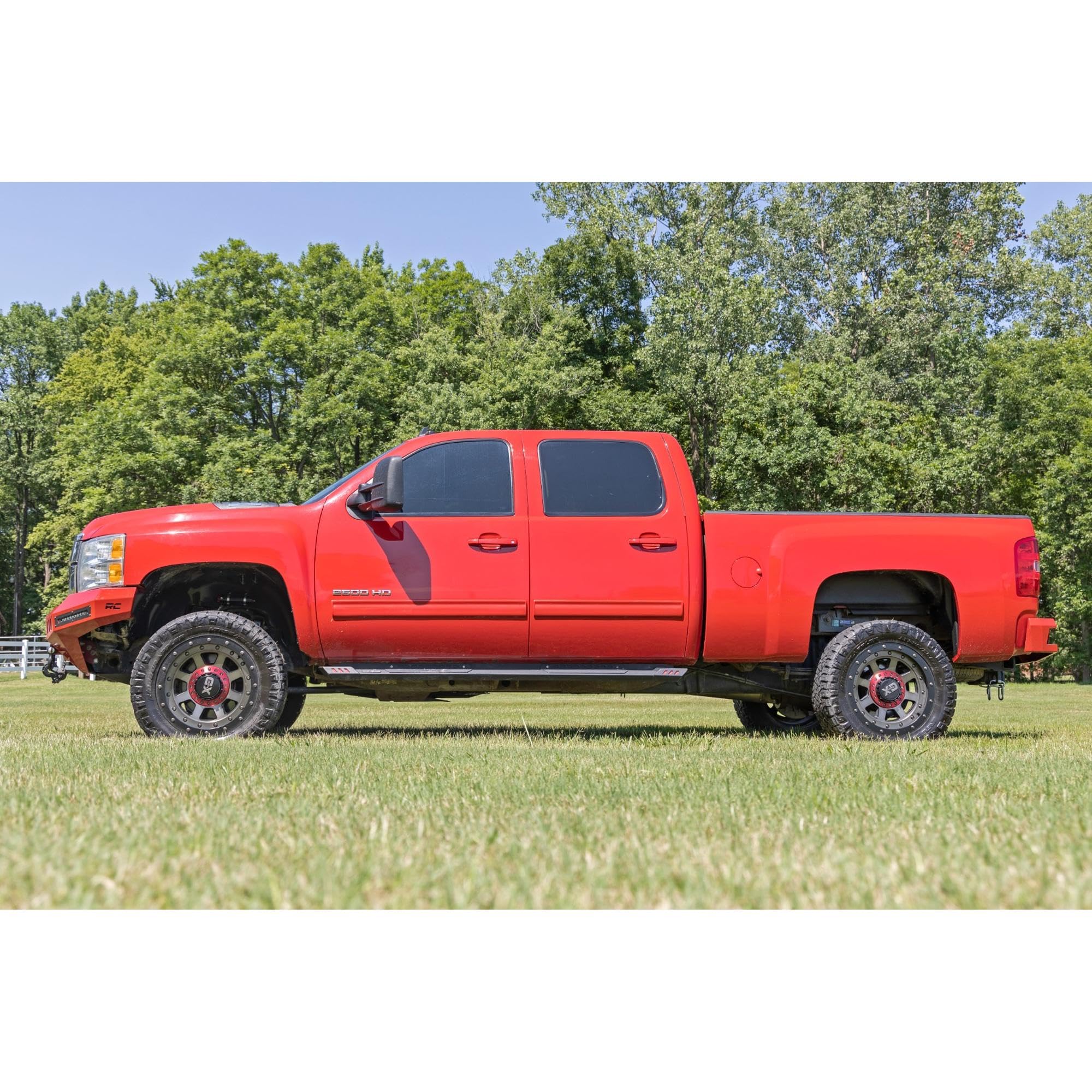 3.5" Lift Kit Rough Country for 2011-2019 Chevy/GMC 2500/3500 2WD/4WD - 95740RED