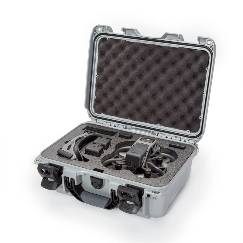 Waterproof Nanuk 915 Hard Case with Foam Insert for DJI Avata FPV Unit, Goggles and Controller - Silver (915S-080SV-0A0-C0778)