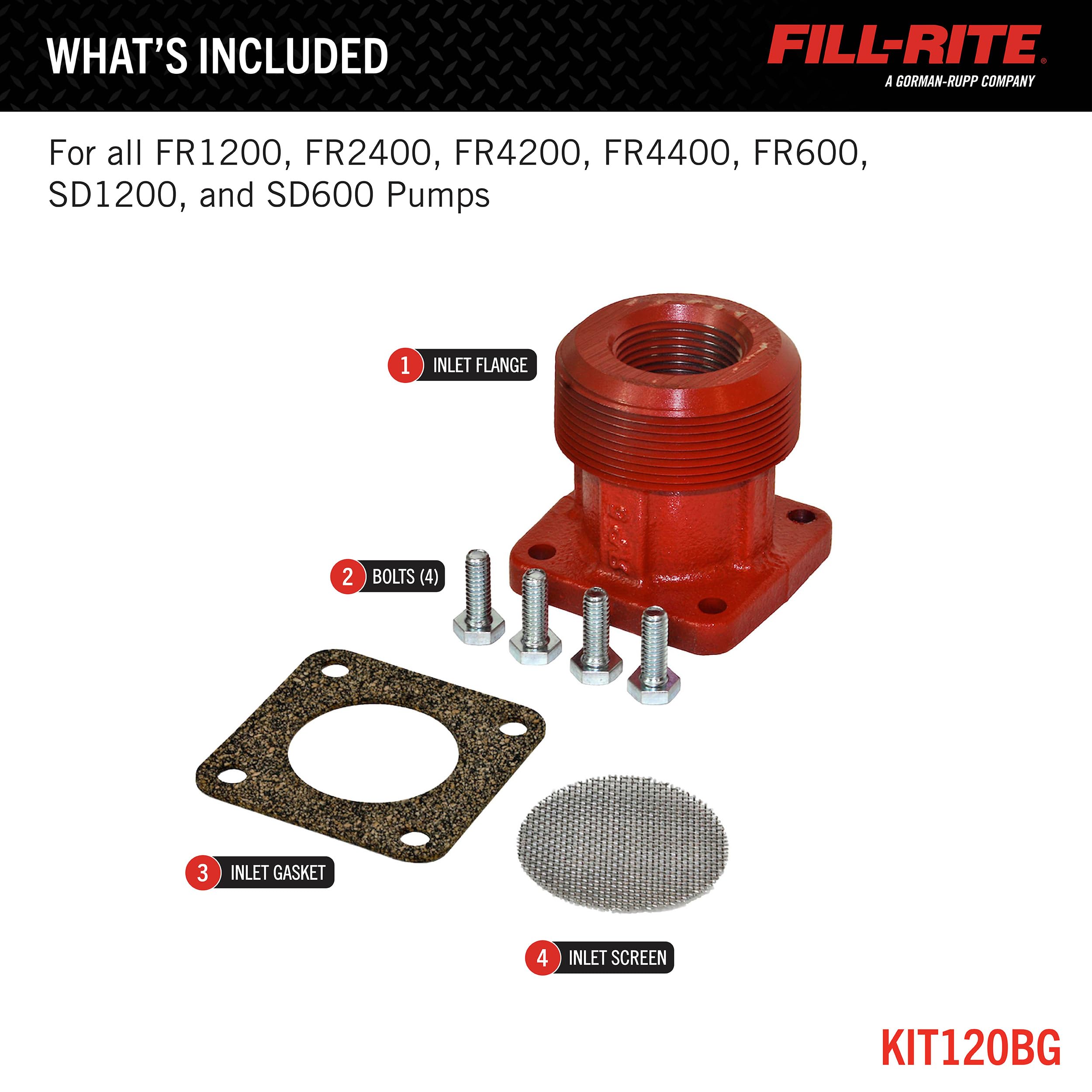 KIT120BG Fill-Rite Kit, Inlet Bung Small Pumps (600, 1200, 2400, 4200, 4400 Series)