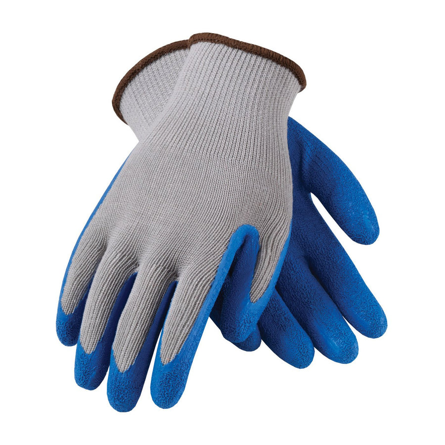 Economy Weight G-Tek 39-1310/M Seamless Knit Polyester Glove with Latex Coated Crinkle Grip on Palm & Fingers
