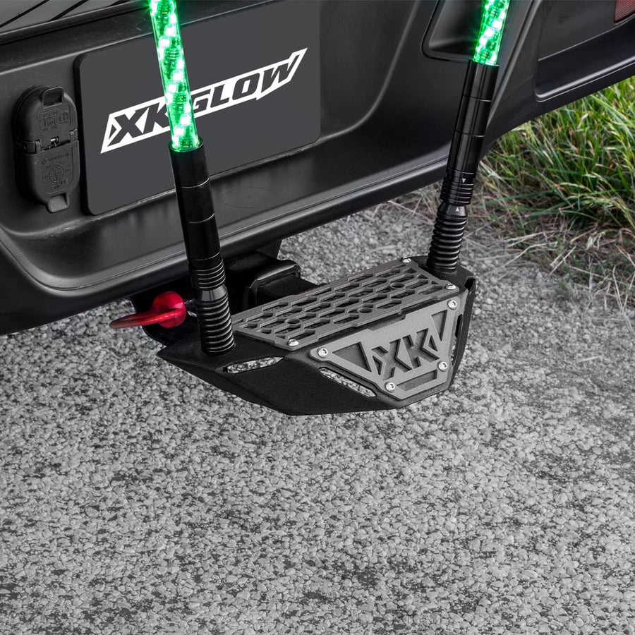 Hitch Receiver Step and Whip Plate XKGLOW