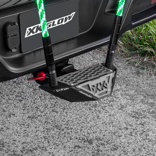 Hitch Receiver Step and Whip Plate XKGLOW