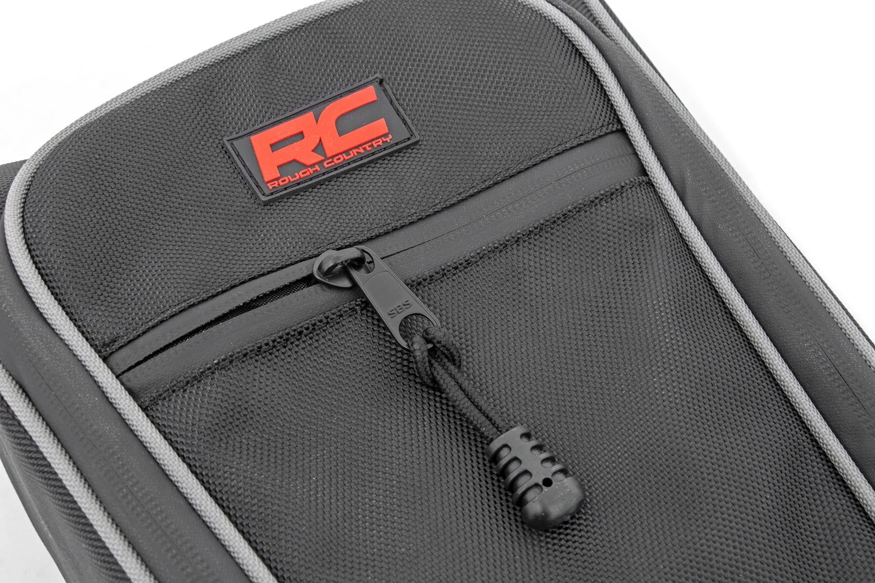 Center Storage Bag Rough Country for Polaris RZR Pro R - Water & Dust Resistant Nylon UTV Storage Organizer with Phone Pocket