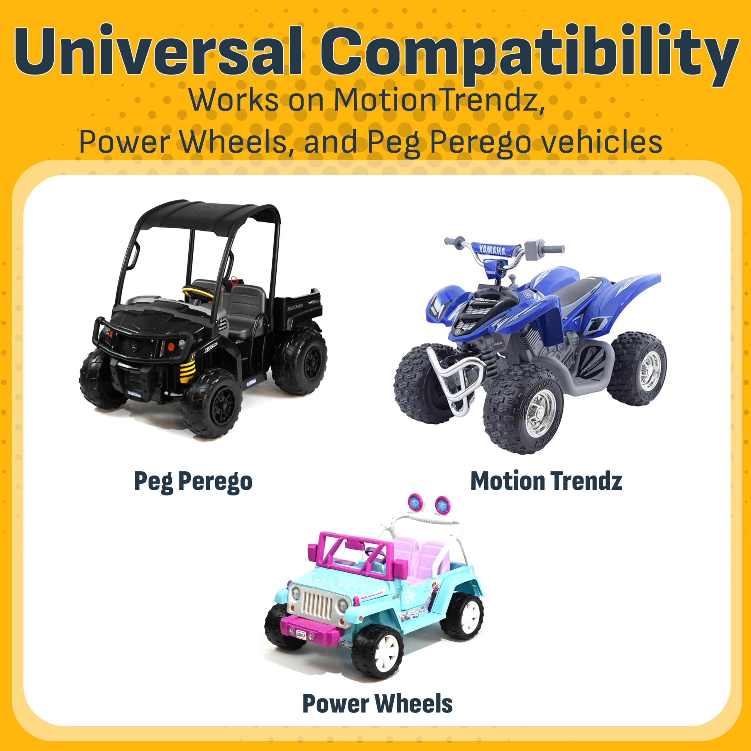 Schumacher Electric Universal Charge 'n Ride Battery Charger and Maintainer for Ride-on Toys, CR1, 2-in-1, Fully Automatic, 3 Amps, 6 Volt, 12 Volt, Use with MotionTrendz, Power Wheels, and Peg Pergo