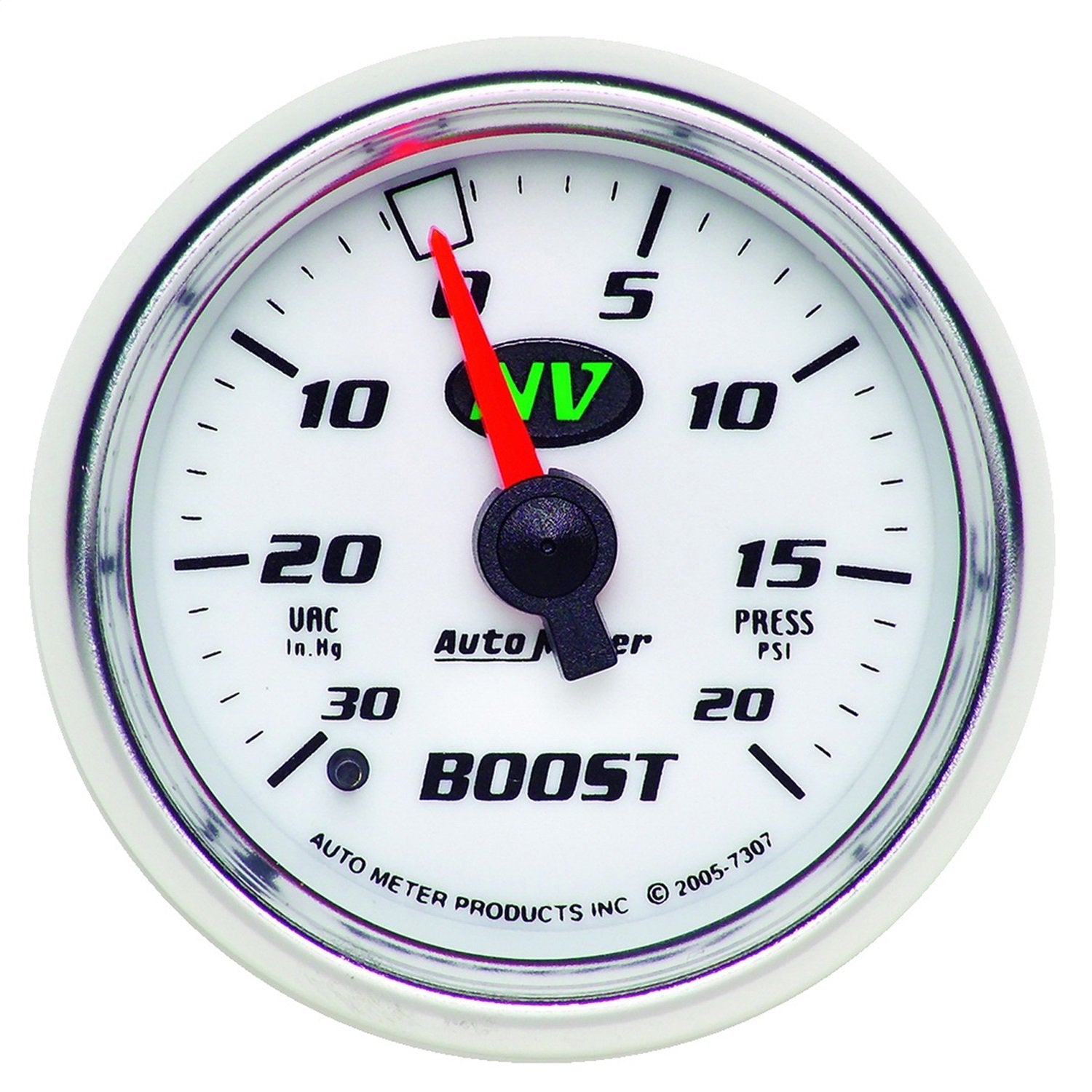 Auto Meter 2-1/16" NV 30 in. Hg/20 PSI Mechanical Vacuum/Boost Gauge