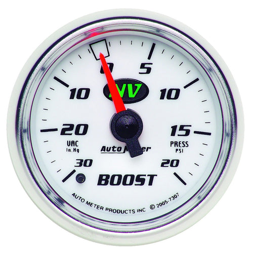 Auto Meter 2-1/16" NV 30 in. Hg/20 PSI Mechanical Vacuum/Boost Gauge