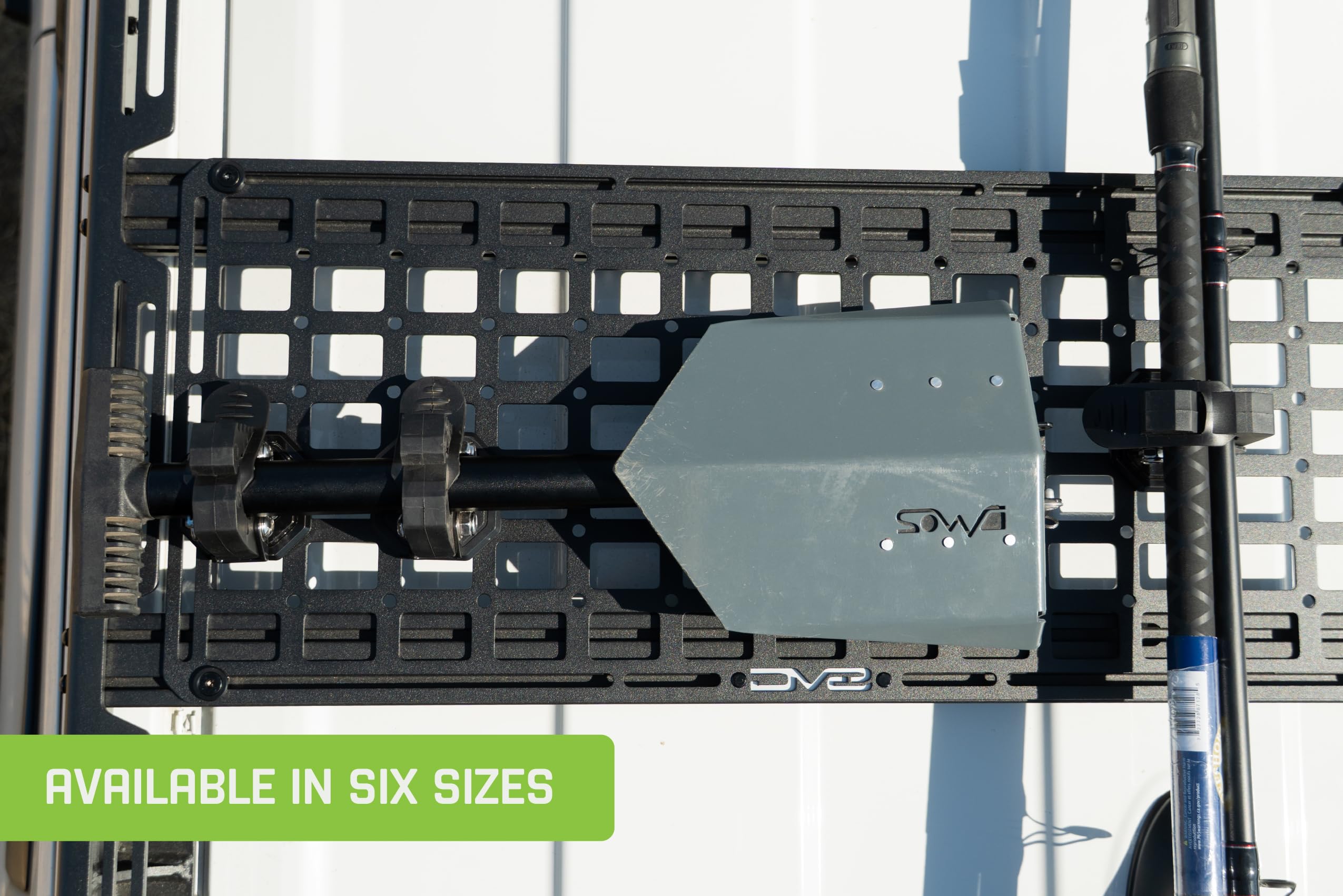 Universal Molle Panels DV8 Offroad | Can Be Mounted Almost Anywhere Including Vehicles, Garages, etc. | Available in 3 Sizes | Universal Mounting for Tools, Recovery Gear, & More (15" x 12")