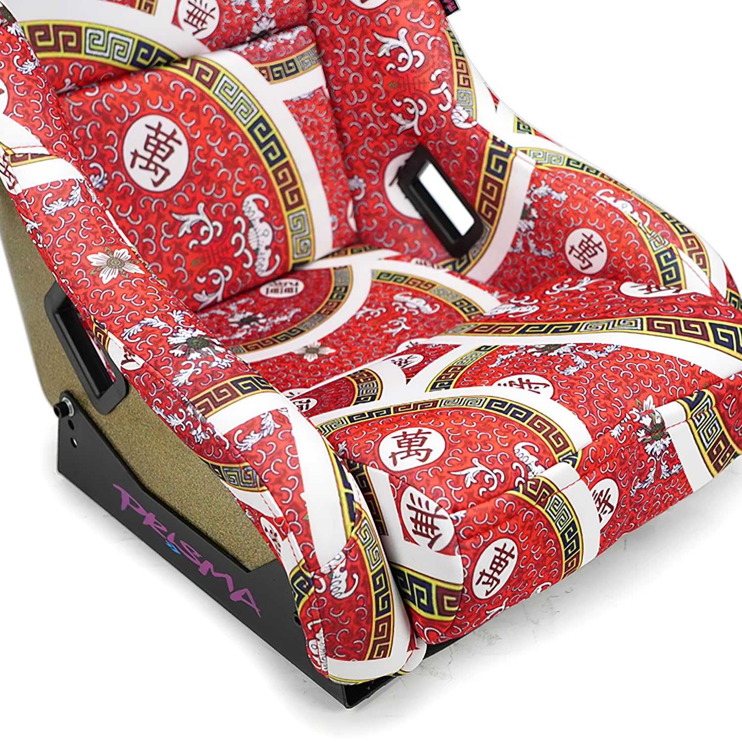 NRG Innovations Left, Right Front Prisma Fixed Back Bucket Racing Seat Compatible With Vehicle with Aftermarket Seat Brackets, 22" W X 34" H X 16" D, NRG-FRP-303-DYNASTY