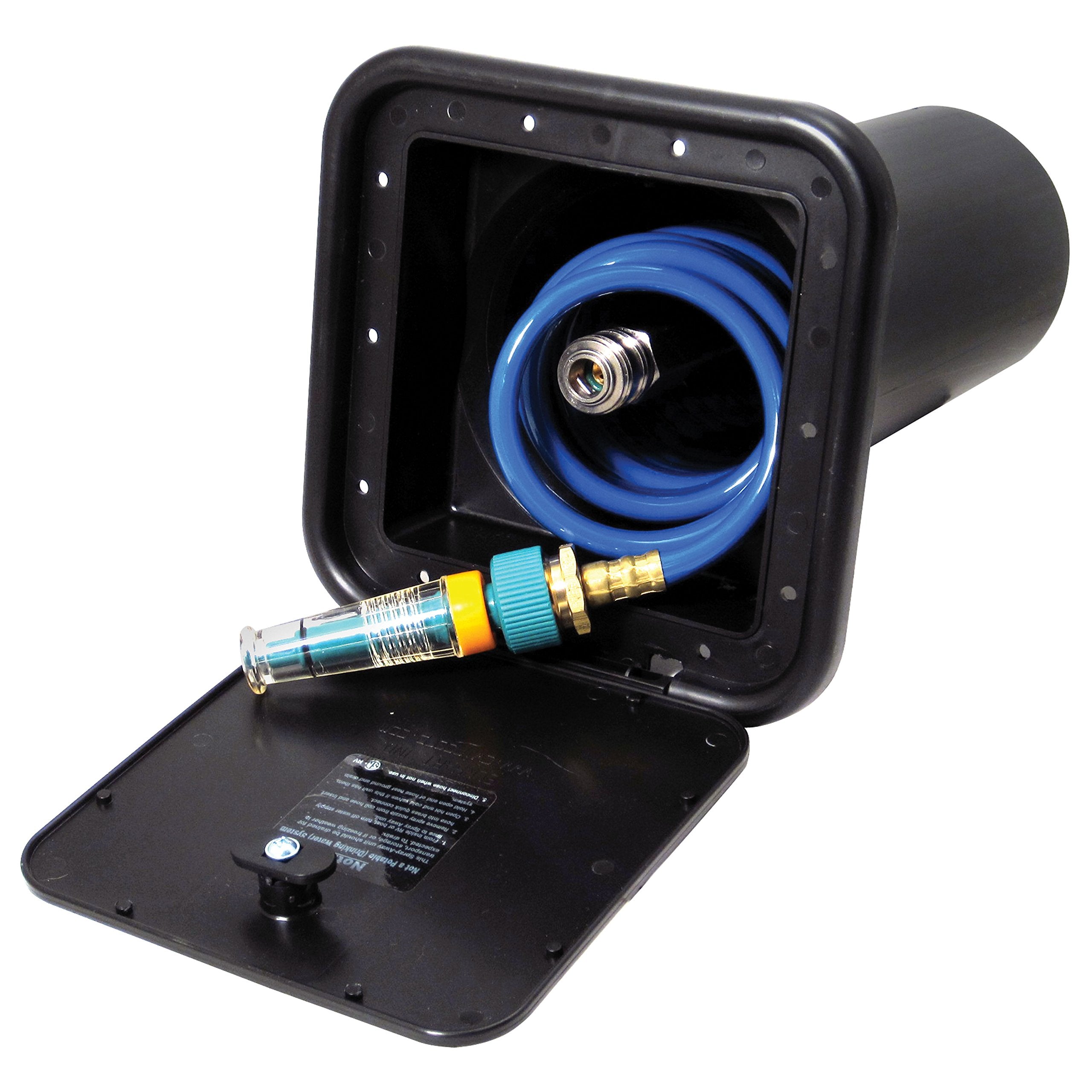 VALTERRA Spray-Away Phoenix Faucets PF147008 Self Storing Sprayer with Quick Connect Valve - 15' Coiled Hose, Black