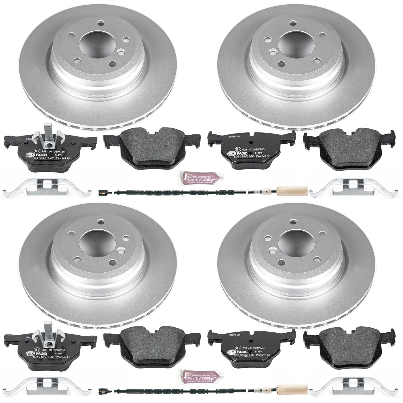 Euro-Stop Power Stop Brake Kit Front and Rear For BMW 335d 2011, BMW 335i 2011-2013, BMW 335i xDrive 2013, BMW 335is 2011-2013 [Model Specific]