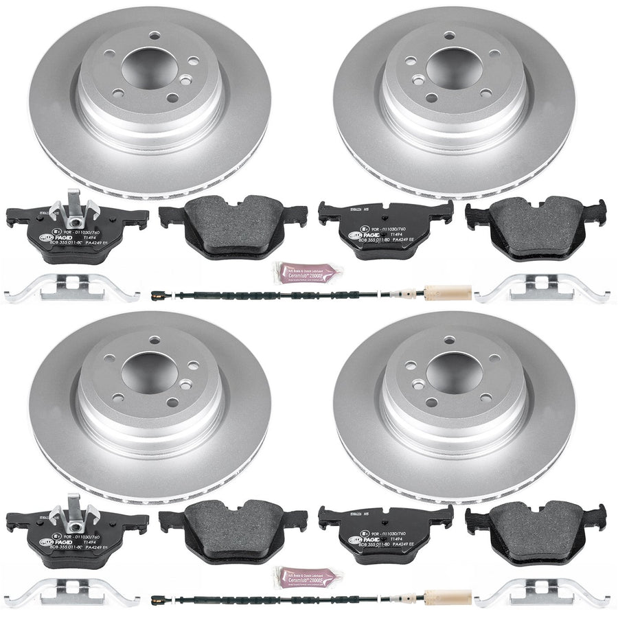 Euro-Stop Power Stop Brake Kit Front and Rear For BMW 335d 2011, BMW 335i 2011-2013, BMW 335i xDrive 2013, BMW 335is 2011-2013 [Model Specific]