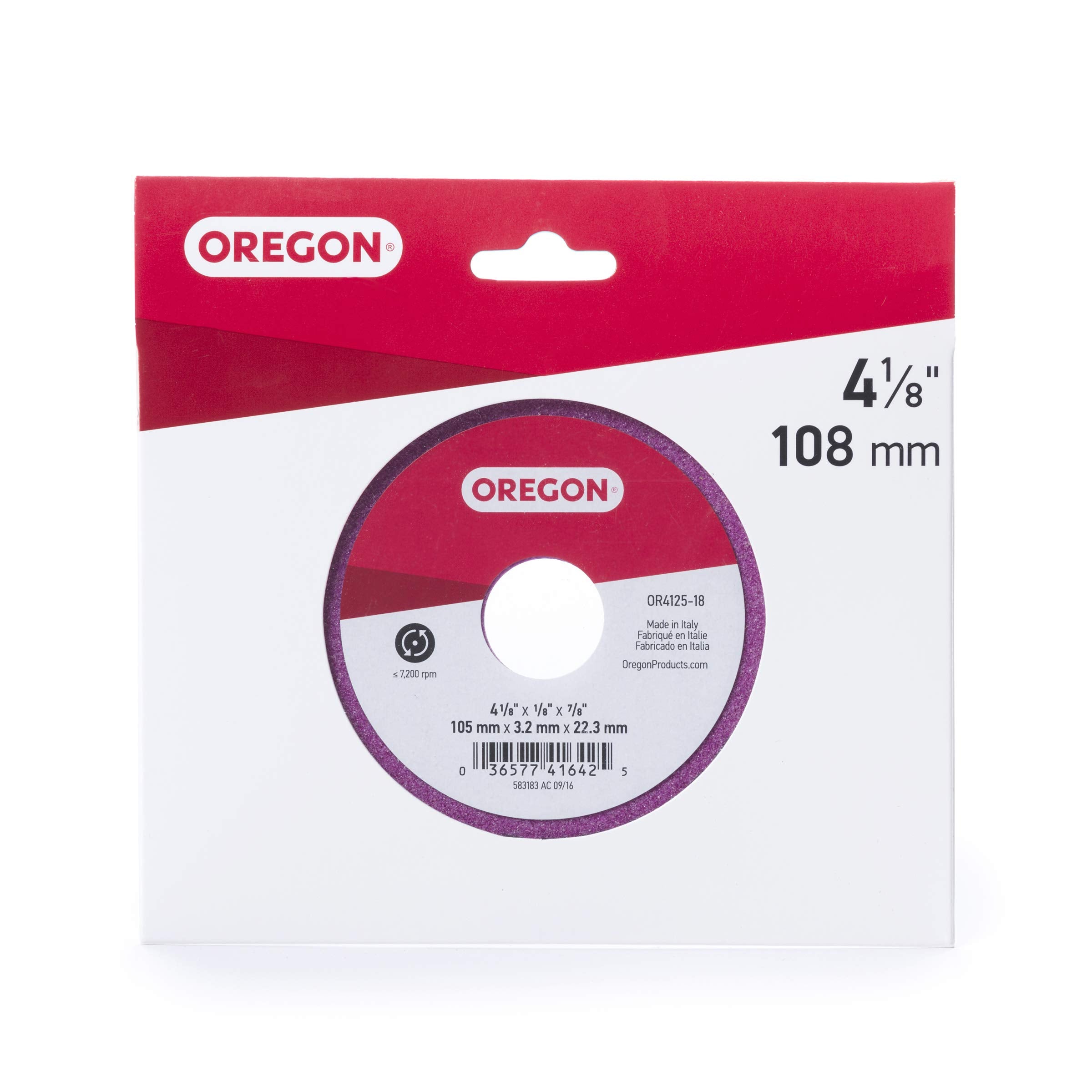 Oregon Grinding Wheel OR4125-18A, 4 1/8" x 1/8"