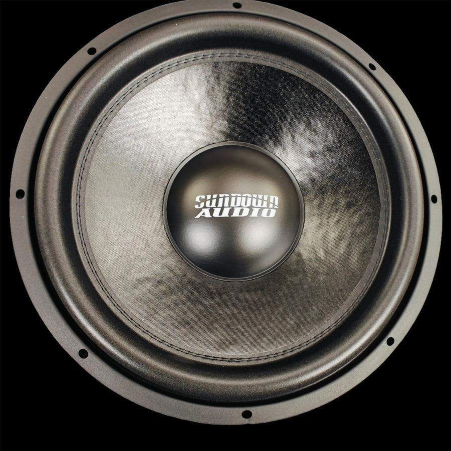 Sundown Audio Classic Series SA-15 15" Dual 4 Ohm Subwoofer - Black Motor, 1000W RMS / 2000W Peak Power, Competition Grade, High-Temperature Voice Coil, Optimized for Deep Bass