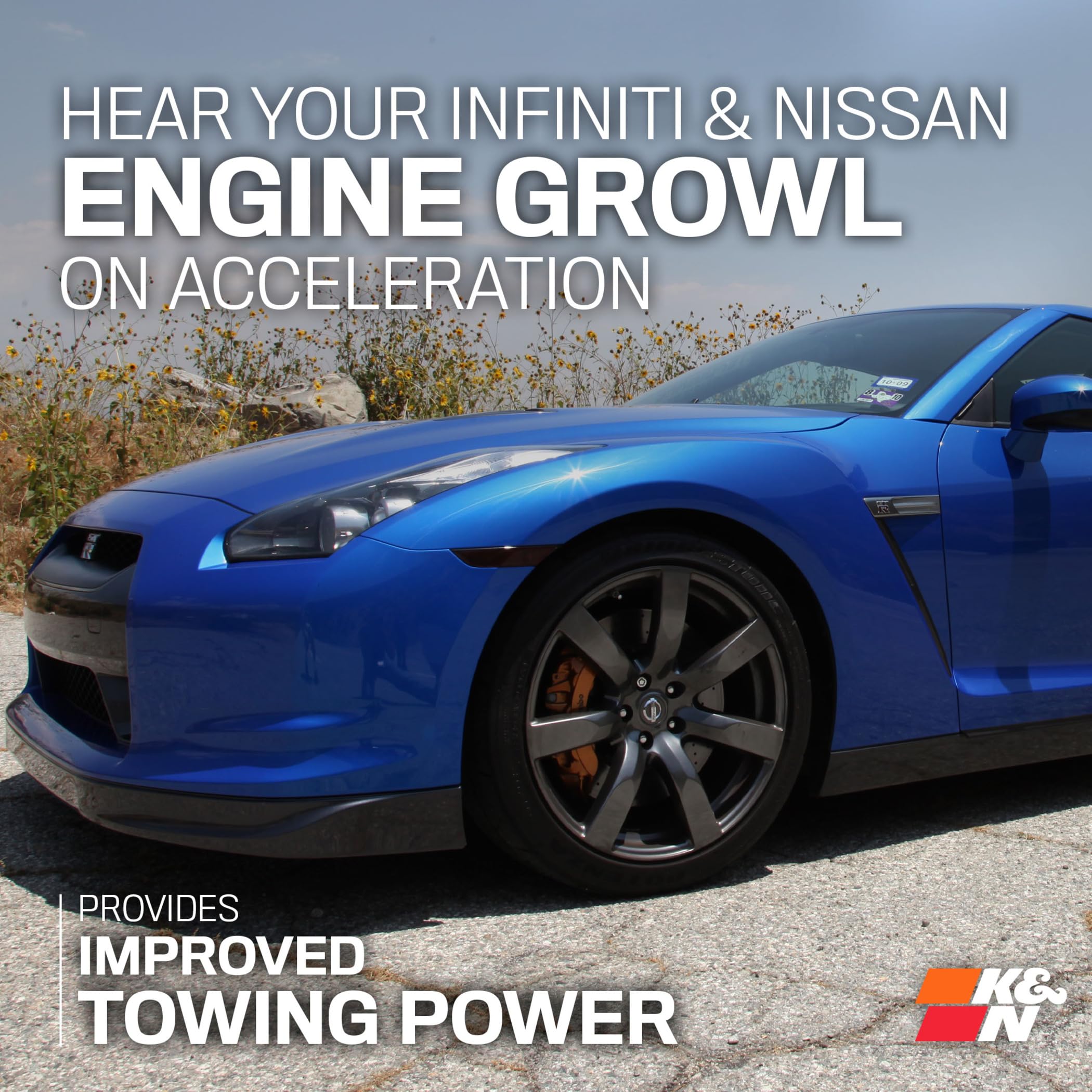 Cold Air Intake System K&N: High-Flow Air Filter, Increase Performance & Acceleration: Compatible with 2008-2020 Infiniti/Nissan: G37, 370Z, 69-7078TS