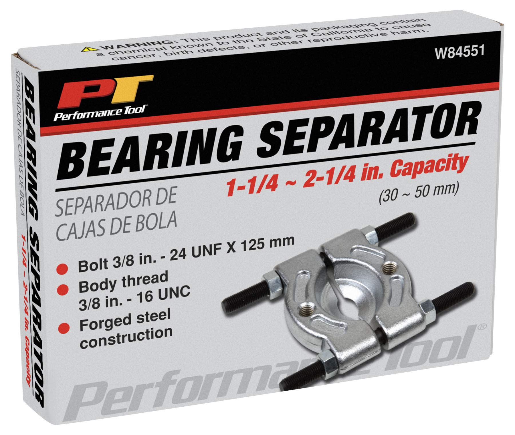W84551 Performance Tool 1-1/4-Inch to 2-1/4-Inch Bearing Splitter