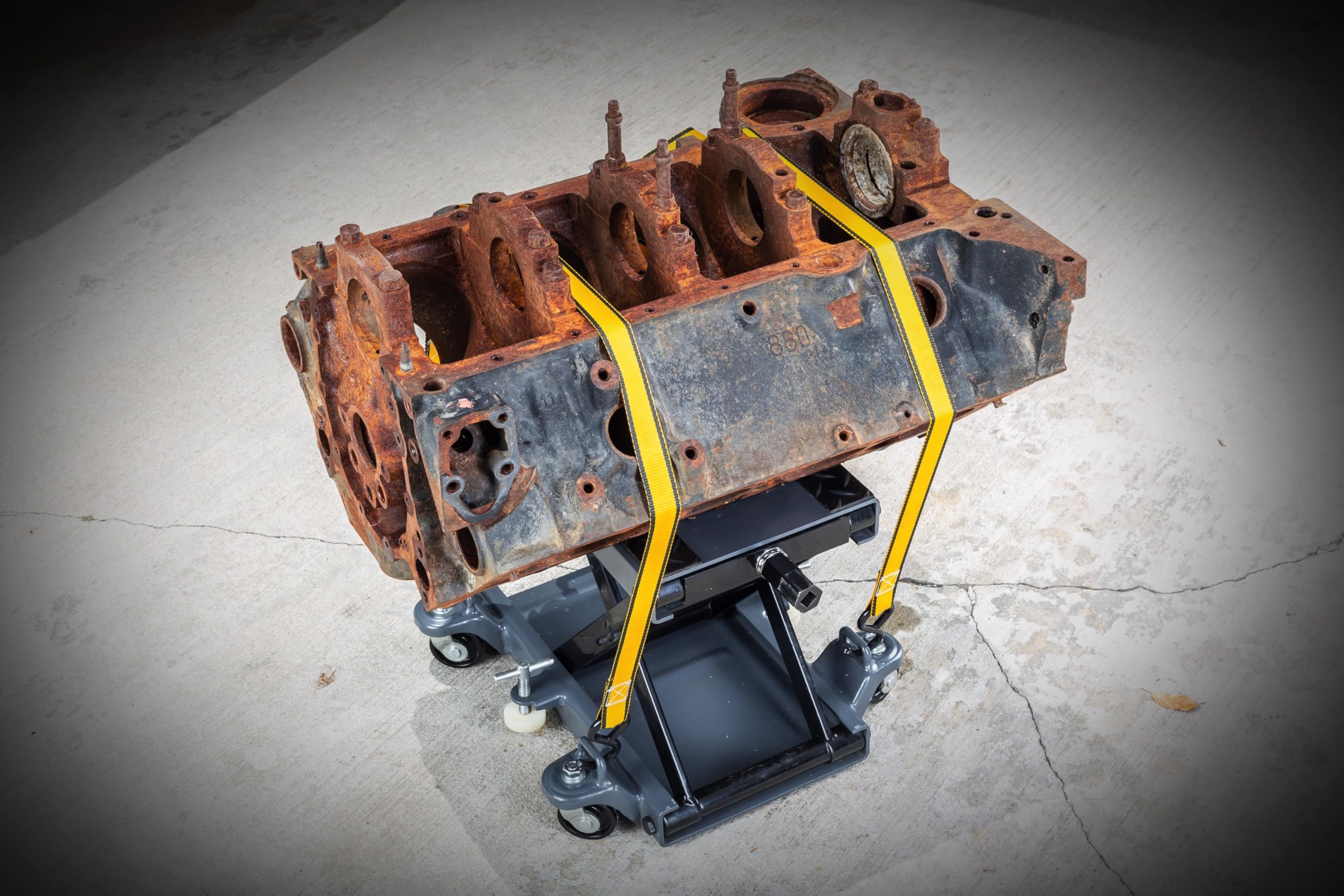 Powerbuilt Motorcycle and Utility Lift Deluxe, Lock Wheels, Strap Hooks, Transmissions, ATV, Hand Driven or Power Tool - 941877ECE