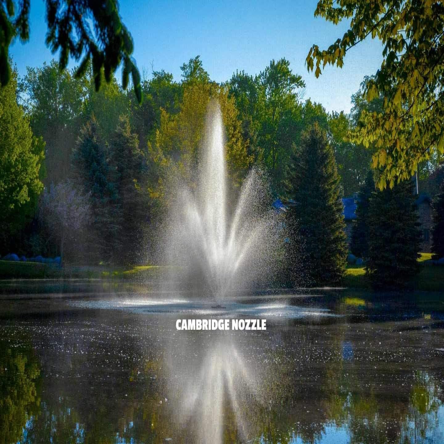 Aerator Scott Triad Fountain - 1-1/2 HP 230V Single Phase with 100 ft. Power Cord | Aerating Fountain for Lakes & Ponds | Decorative Pond Fountain | Efficient Pond Aeration Systems | Outdoor Fountain