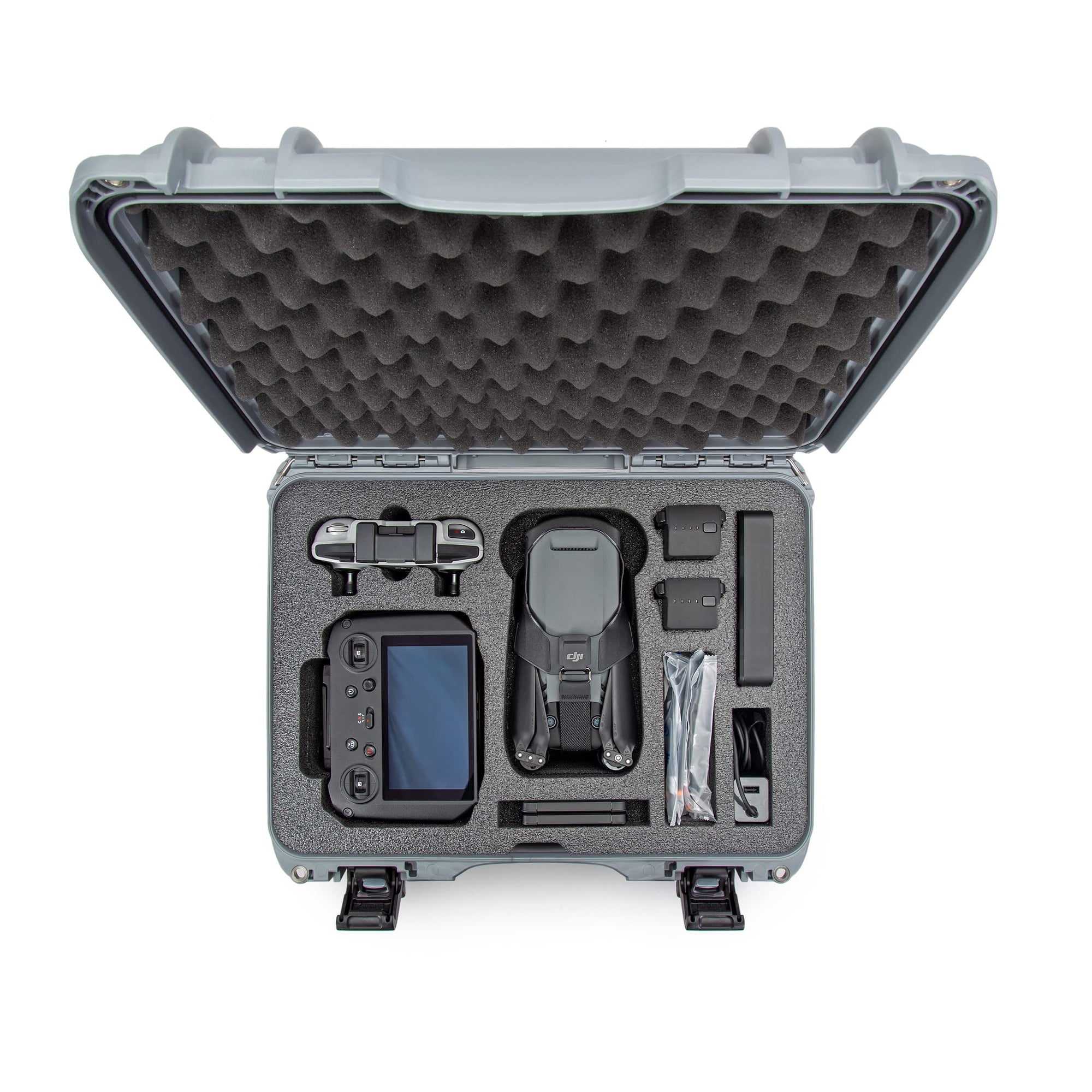 925 Nanuk Waterproof Case with Foam Insert for DJI Mavic 3 Fly More/Cine Premium Combo, Silver