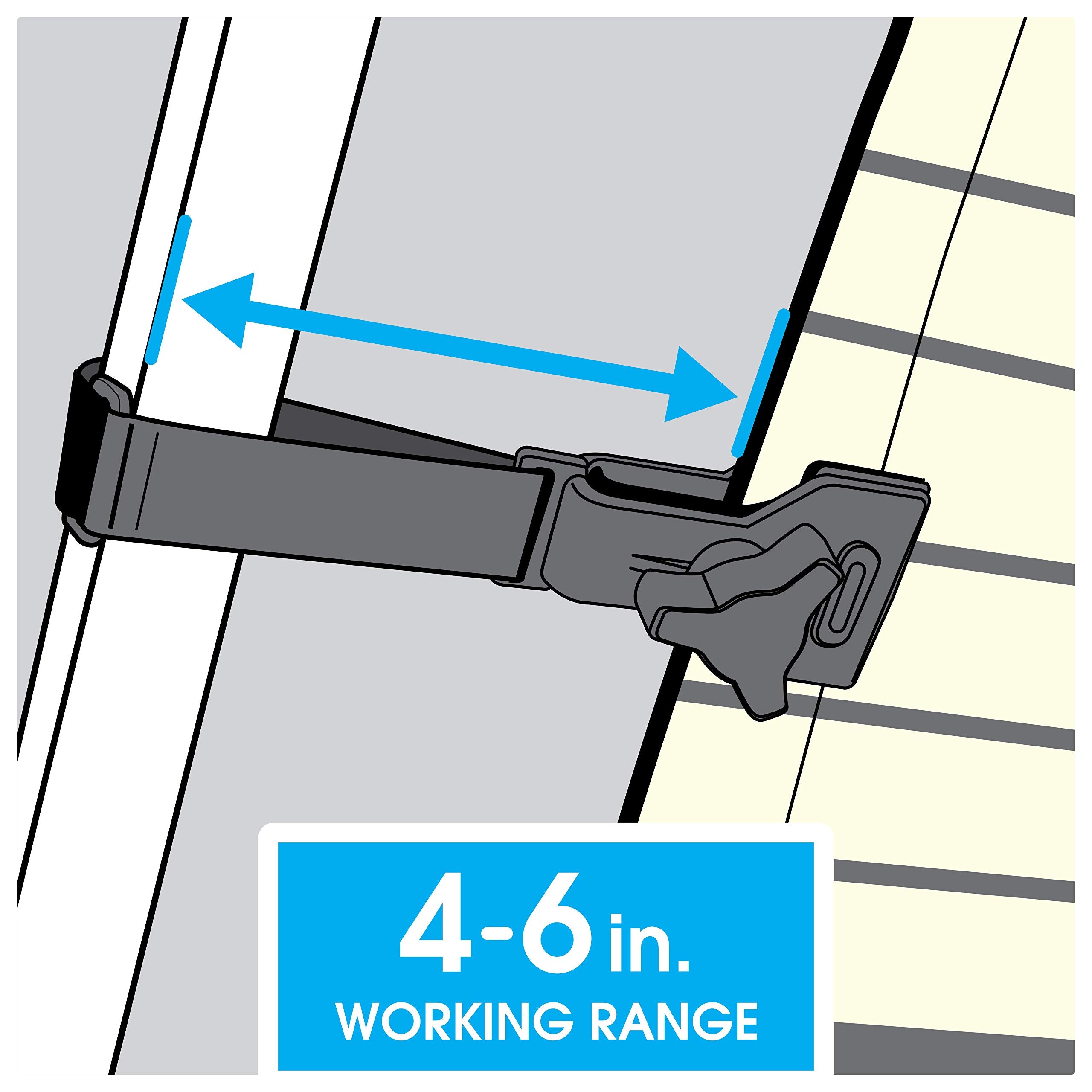 RV Awning De-Flapper Camco | Features a 2-Inch Wide Clamp with Soft Grippers, a Durable Nylon Design, and a 13-Inch Strap Length | 2-Pack (42061)
