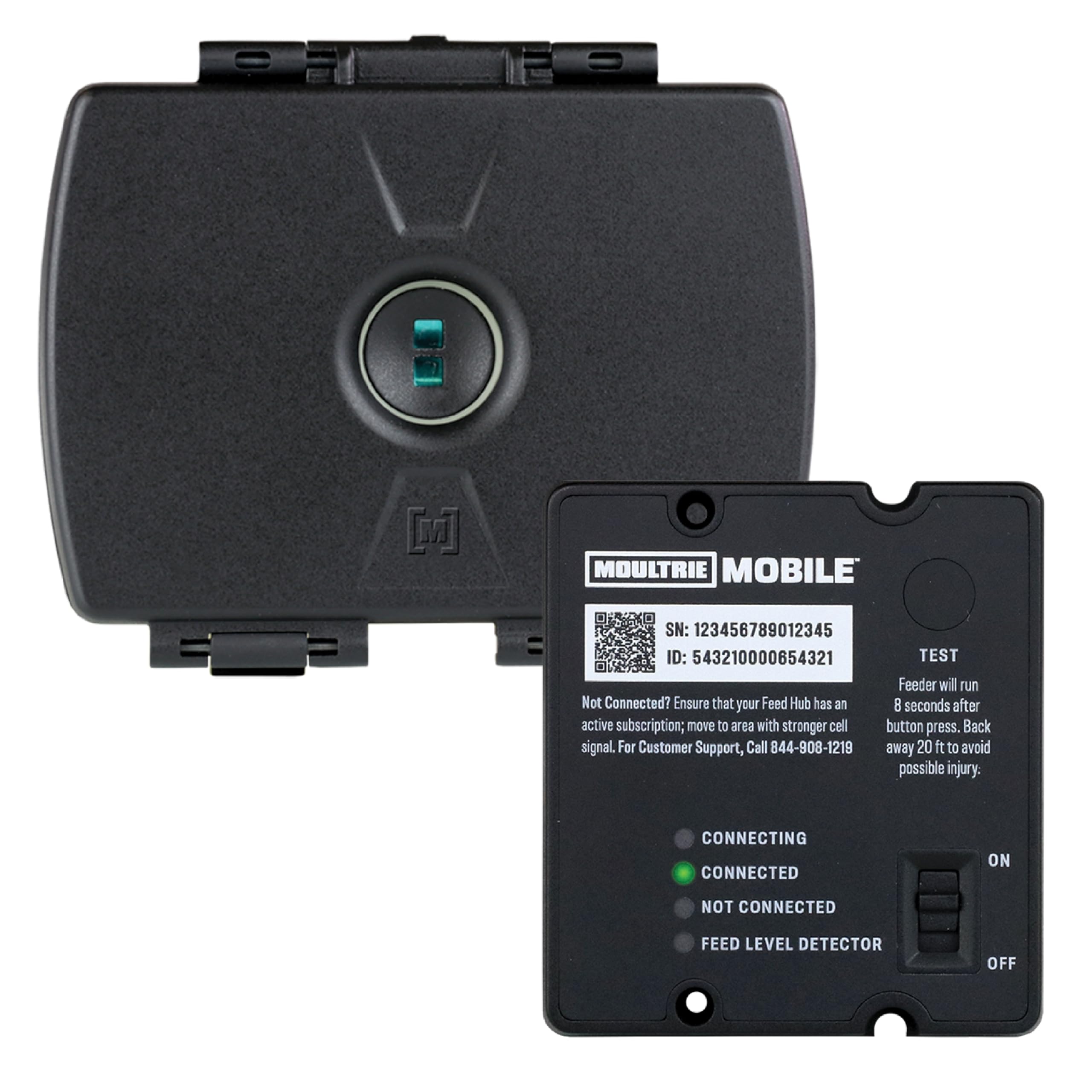 Cellular Upgrade Kit for Spin Cast Feeders - Moultrie Feed Hub, Program, Get Feed and Battery Levels from Your Phone