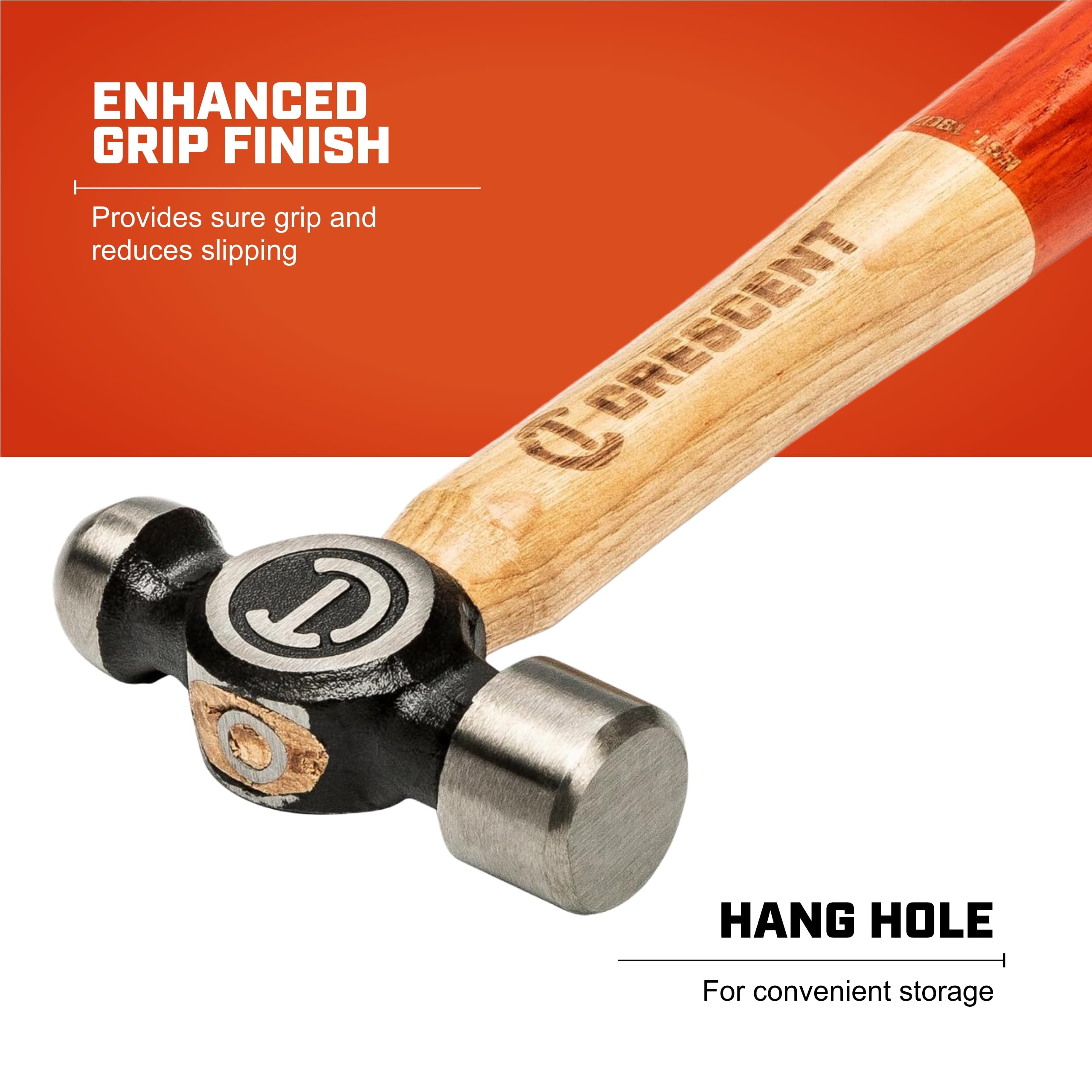 Crescent 16 Oz. Wood Ball Peen Hammer - Crescent (CHWBP16)