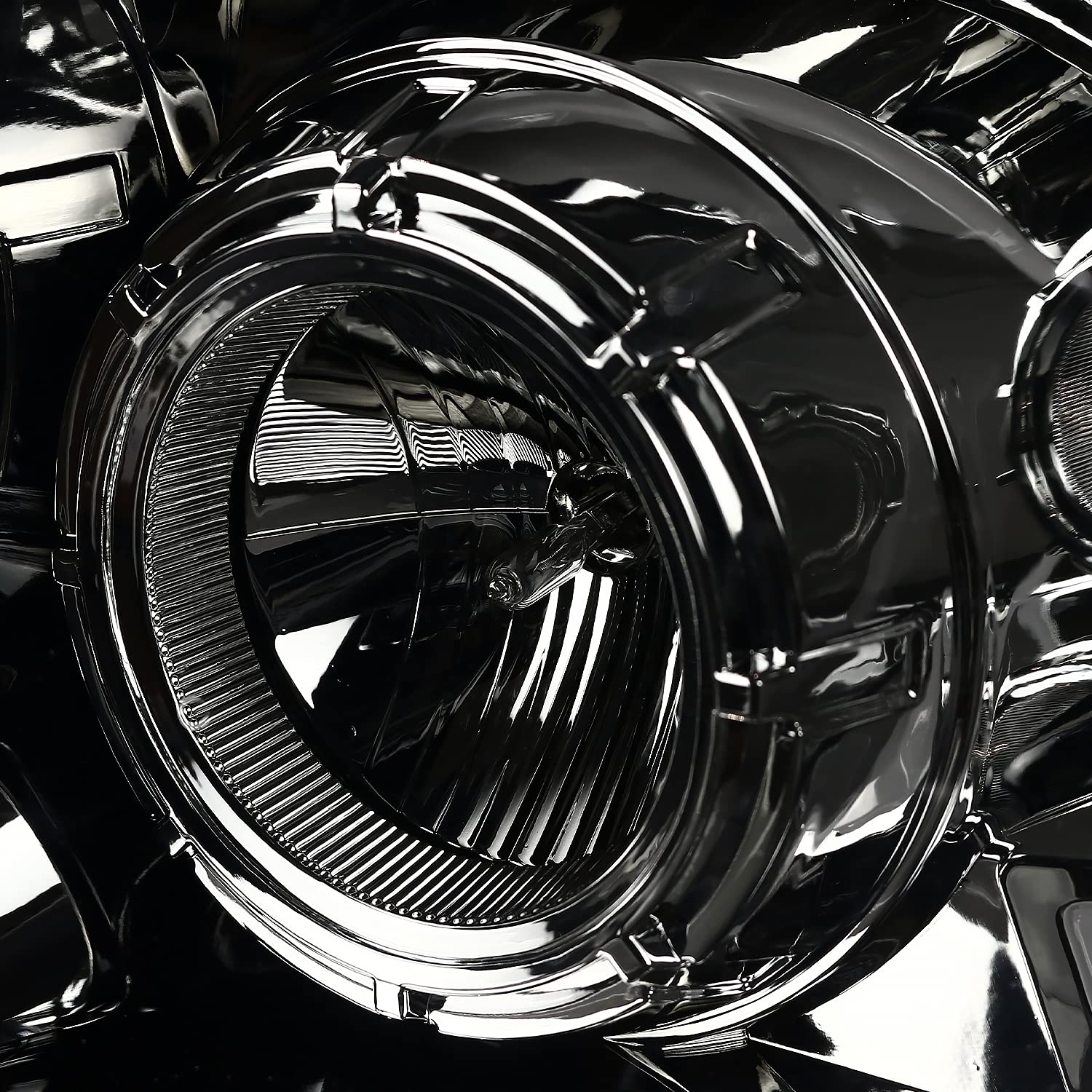 Smoke SPEC-D TUNING Projector Headlights w/Switchback Sequential Signal LED Tube Compatible with 2004-2008 Ford F150 2006-2008 Lincoln Mark LT, Left + Right Pair Headlamps Assembly