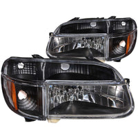 Ford Explorer Anzo USA 111039 Black Crystal with Amber Corner Headlight Assembly - (Sold in Pairs)