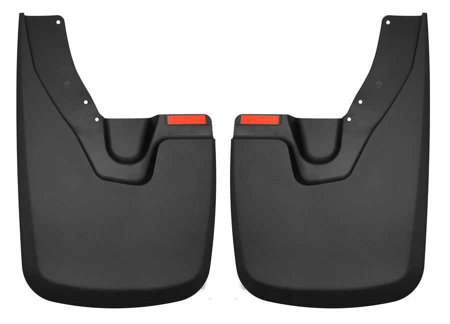Front Mud Guards Husky Liners — Fits 2019-2024 Ram 2500/3500 w/OEM Fender Flares (Will NOT Fit Power Wagon), Front Set - Black, 2 Pc. | 58051