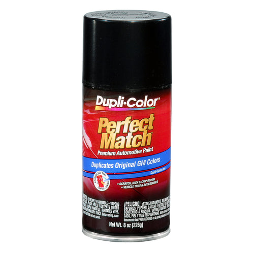 Automotive Spray Paint Dupli-Color EBGM03817 Perfect Match – General Motors Black Metallic, 14 WA8767 – 8 oz. Aerosol Can