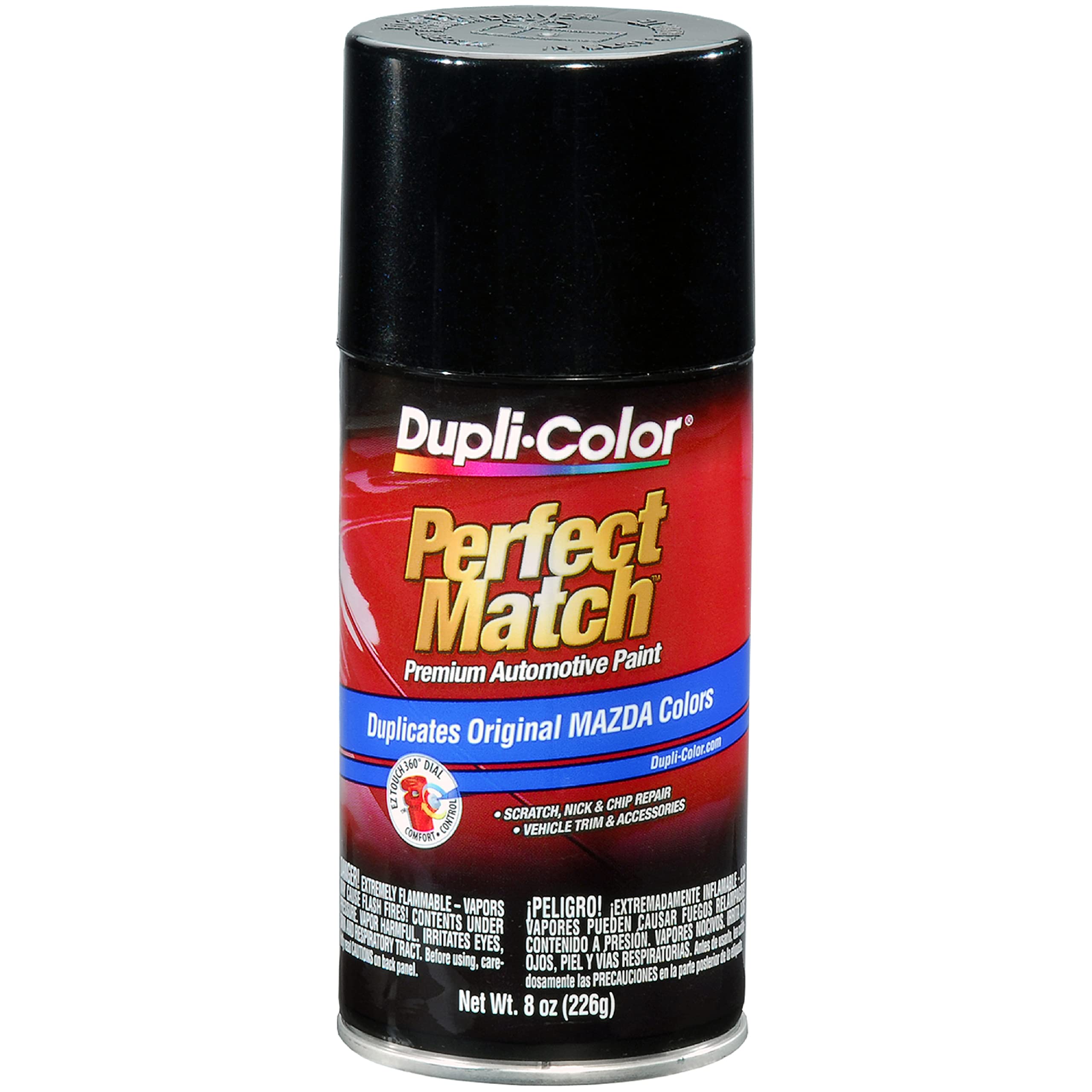 Mazda Dupli-Color E7 Black Mica Perfect Match Automotive Paint - Aerosol, 8 oz.