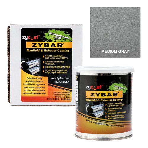 ZyBar ZyCoat 12016 High Temperature Coating - Medium Gray, 16 Ounce
