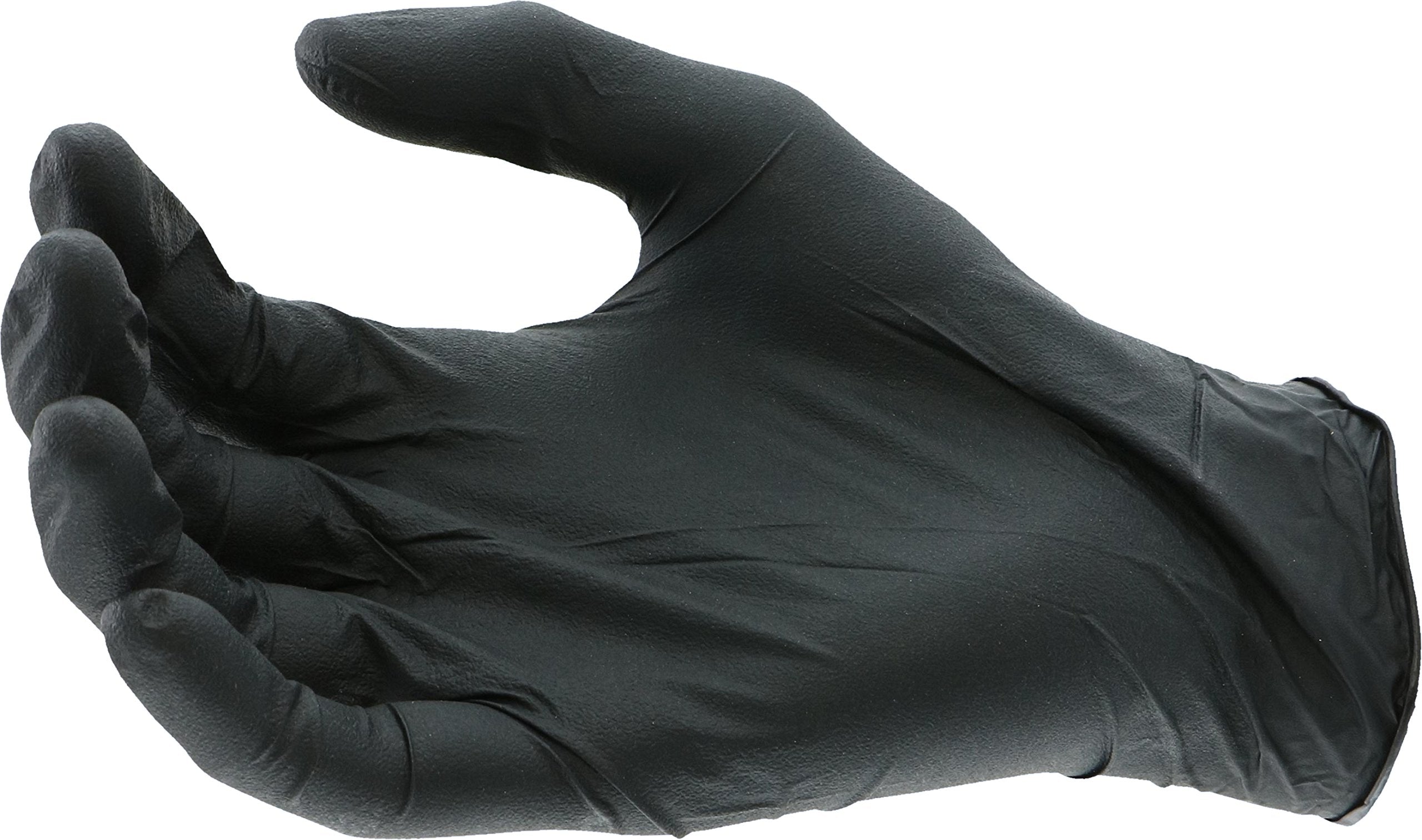 2920 West Chester Industrial Grade Powder-Free Nitrile Gloves - [Pack of 100] XX-Large, Silicone Free, Beaded Cuff, Ambidextrous PosiShield Gloves in Black