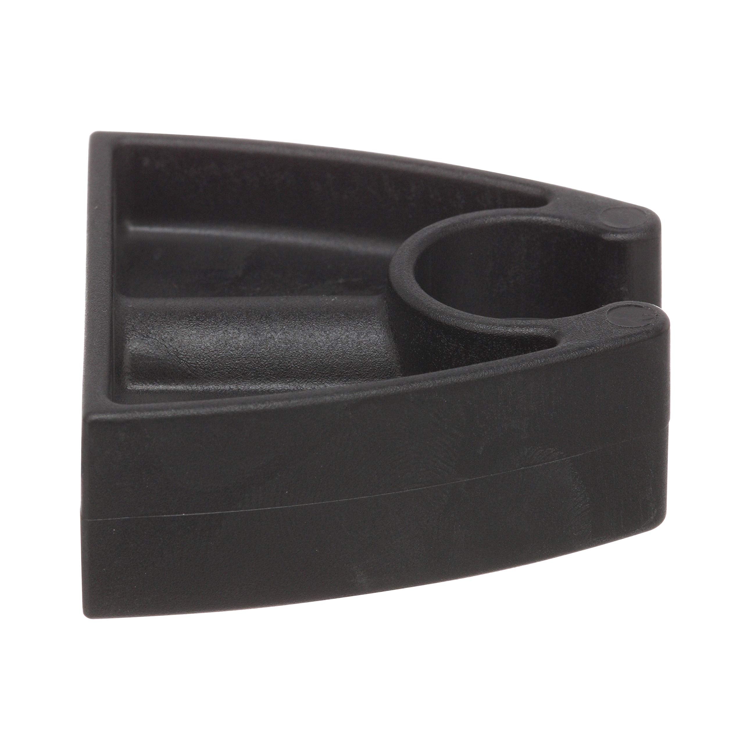 Pole Light Storage Clip Attwood 7571L7, Holds ¾-Inch-Diameter Poles, 2 Inches L x 1 ½ Inches H, Black Plastic