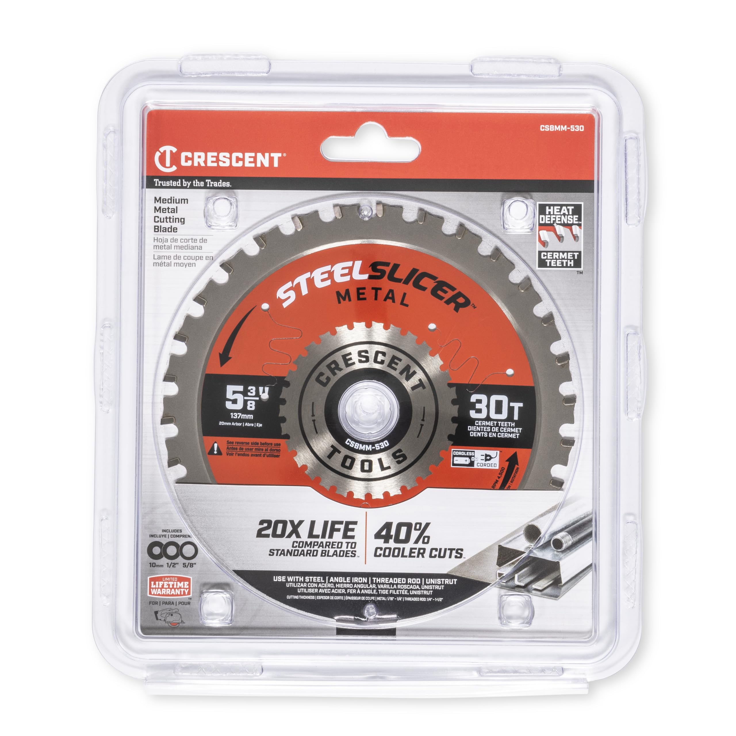 5-3/8" Crescent x 30-Tooth SteelSlicer™ Medium Metal Circular Saw Blade