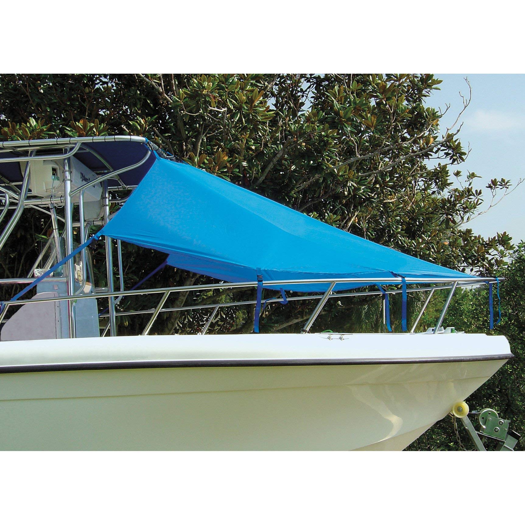 TAYLOR MADE PRODUCTS Bow Shade T-Top, Pacific Blue (7'L x 102" W)