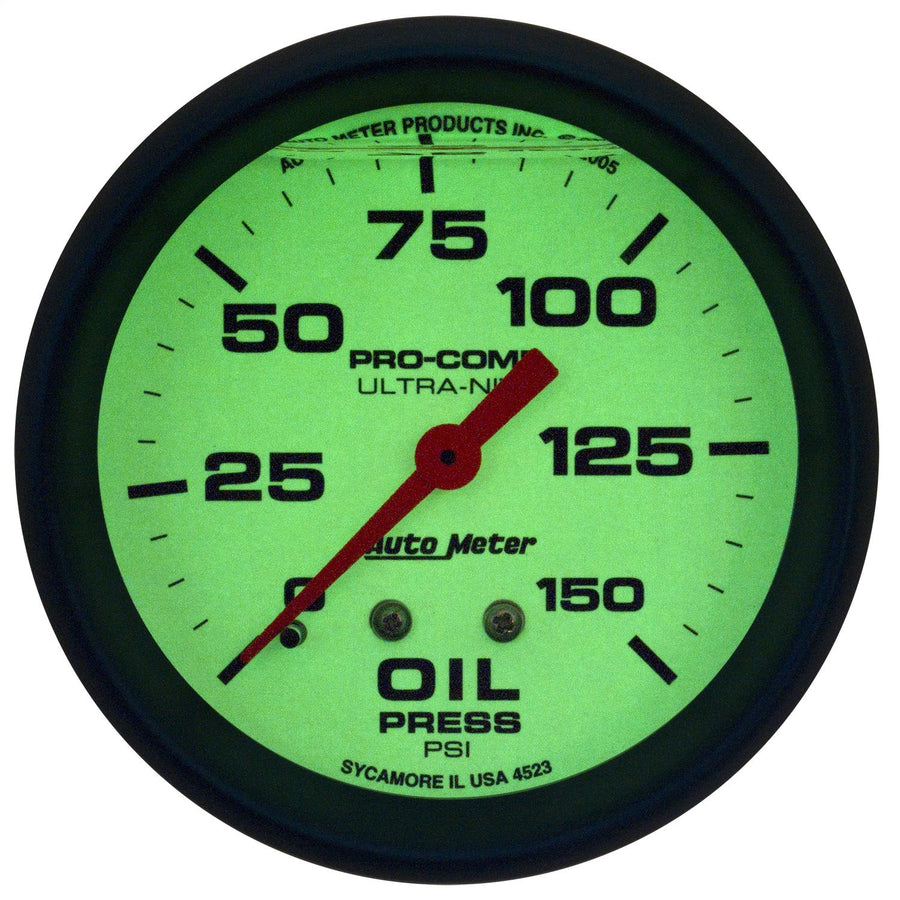 Ultra-Nite Auto Meter 4223 Oil Pressure Gauge