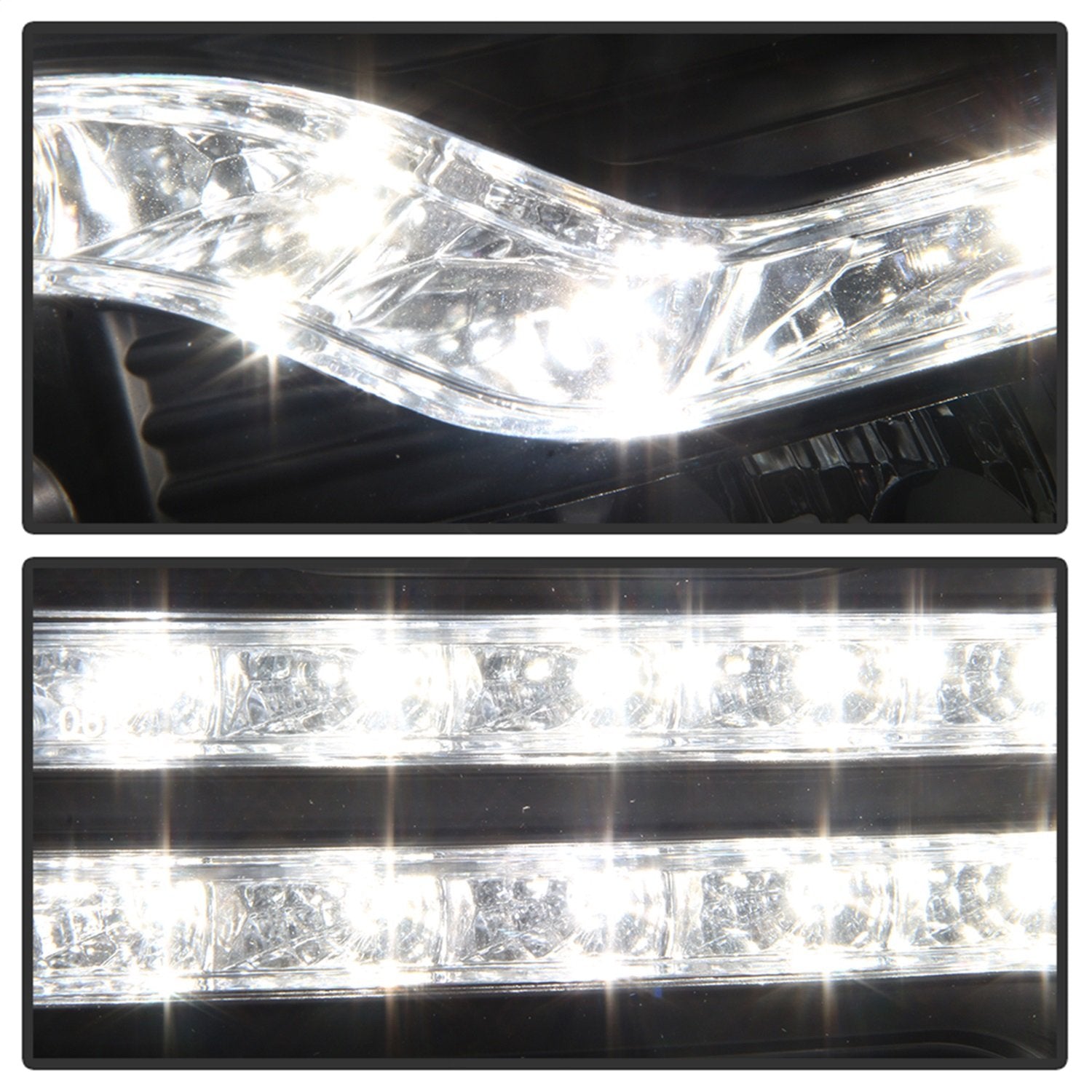 Spyder Auto 5083524 Spyder Chevy Silverado 1500 07-13 / 2500HD/3500HD 07-14 Version 2 Projector Headlights - LED DRL - Black