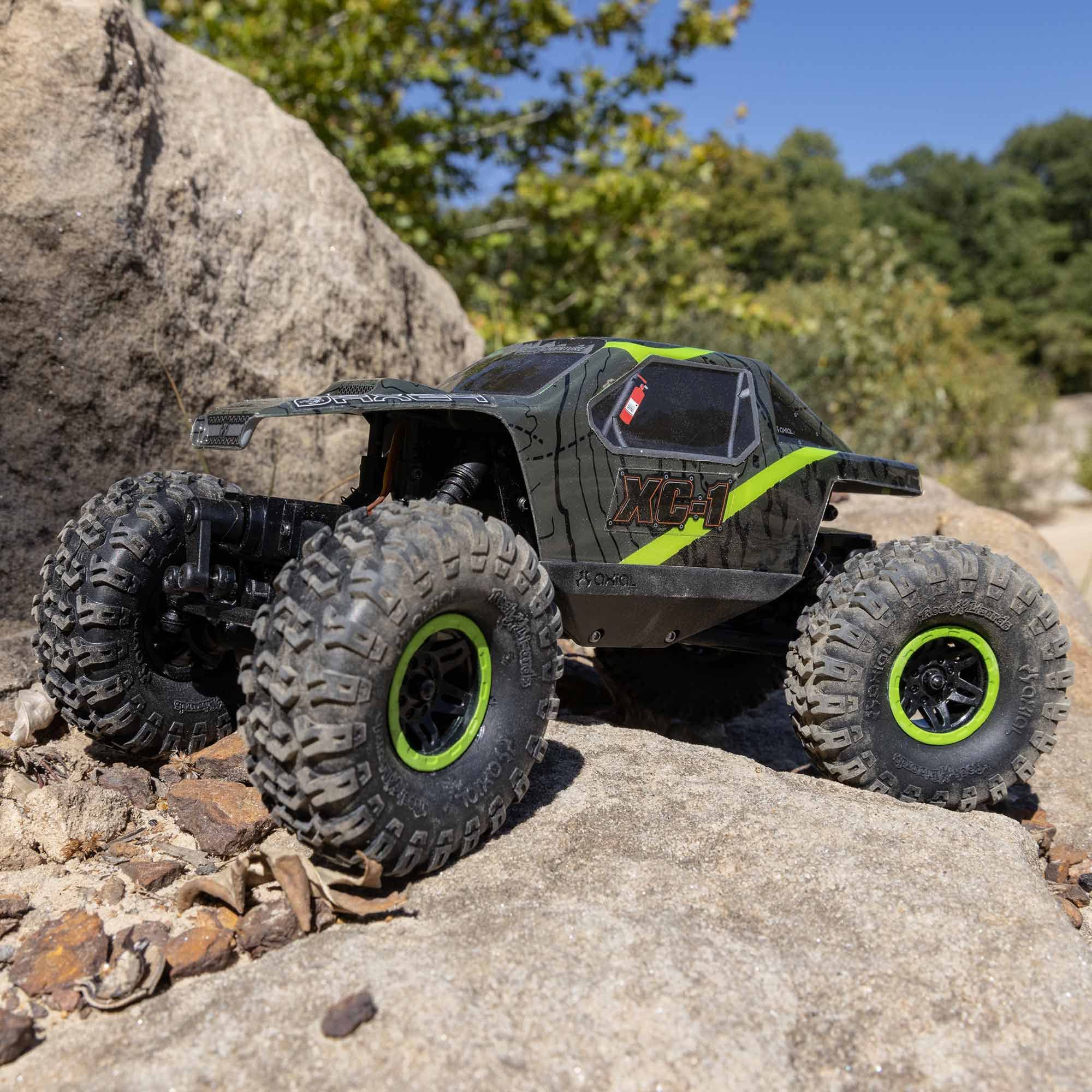 Axial RC Truck 1/24 AX24 XC-1 Brushed 4WS Crawler RTR (Includes Everything Needed No Other purchases Required), Green, AXI00003T1