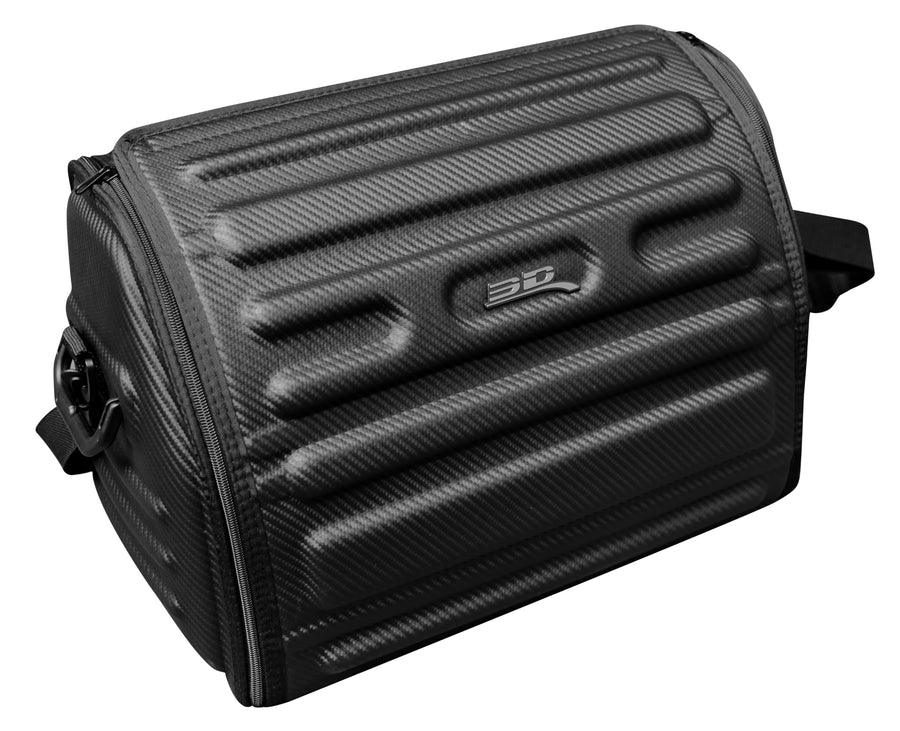 3D MAXpider Trunk Organizer Custom Fit Car (Black) - Handy Carbon Fiber (M) 18"x12"x12"