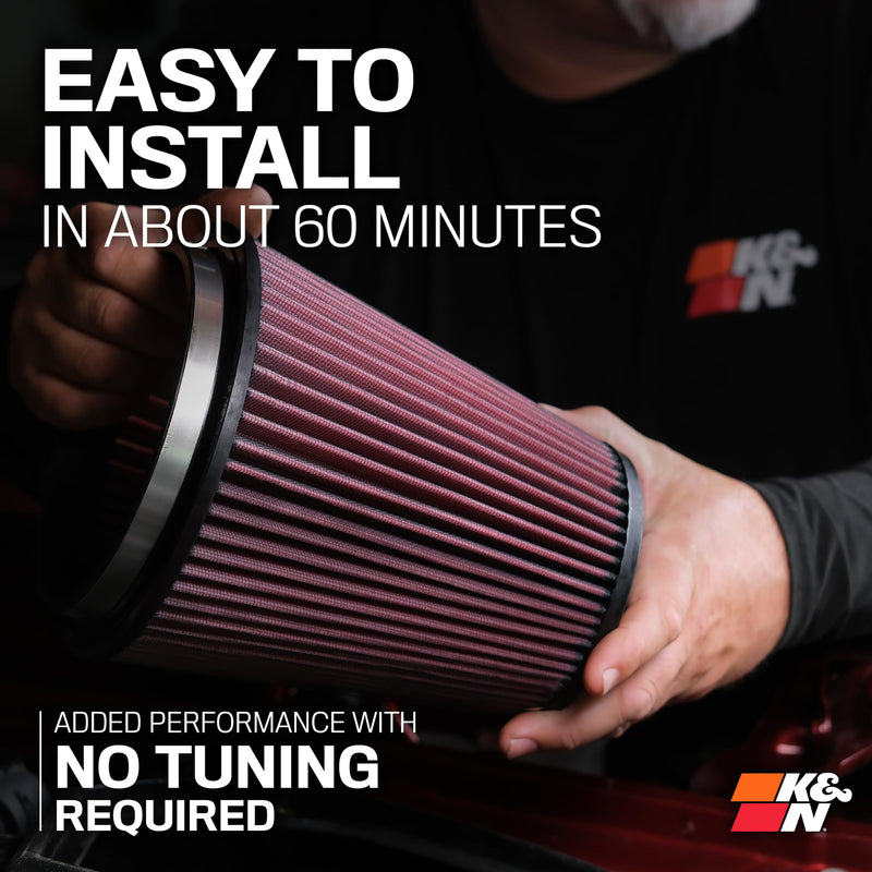 K&N Cold Air Intake System: Air Filter High-Flow, Increase Performance & Towing: Compatible with 2022-2025 Nissan: Pathfinder, 77-6019KC